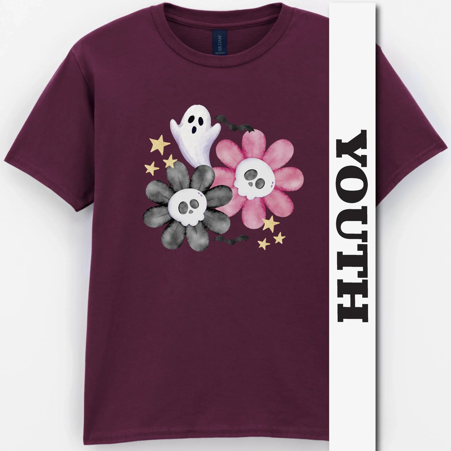 Watercolor Spooky Youth Shirt