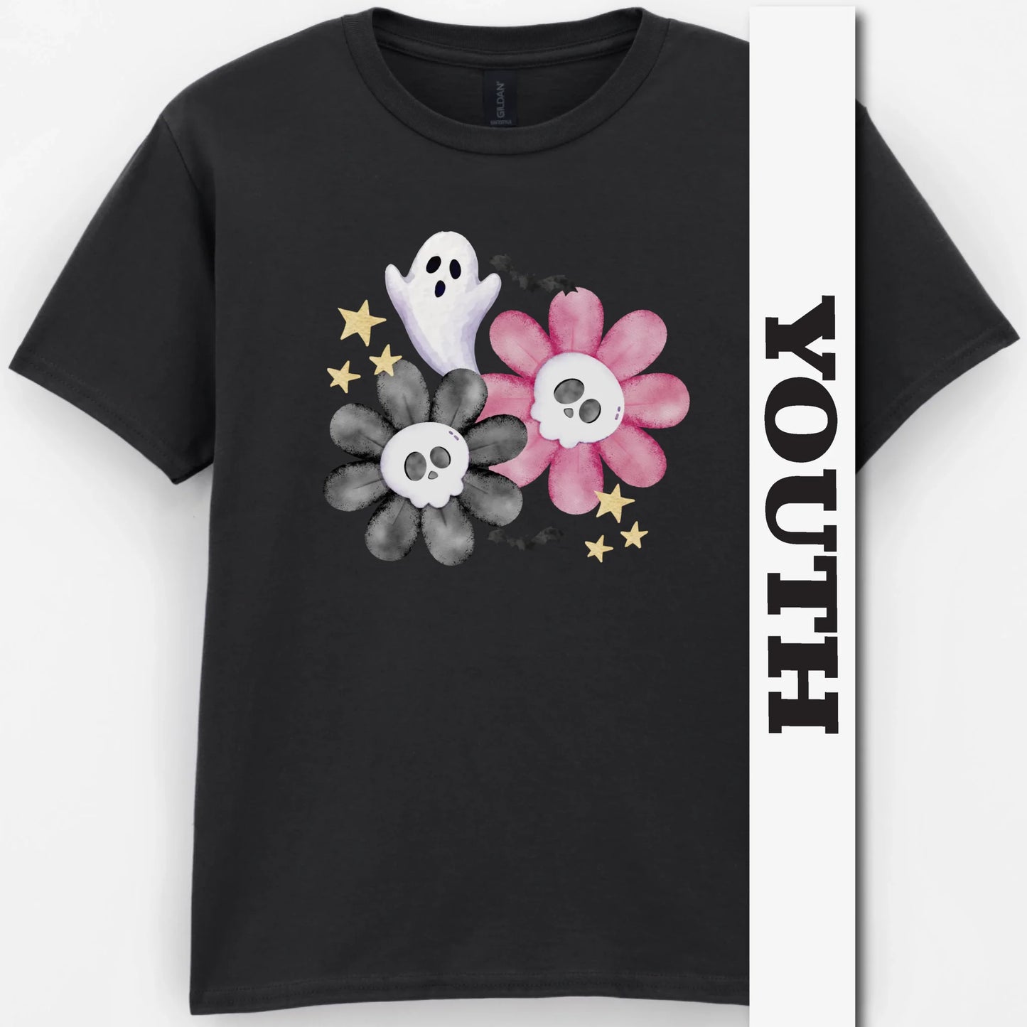 Watercolor Spooky Youth Shirt