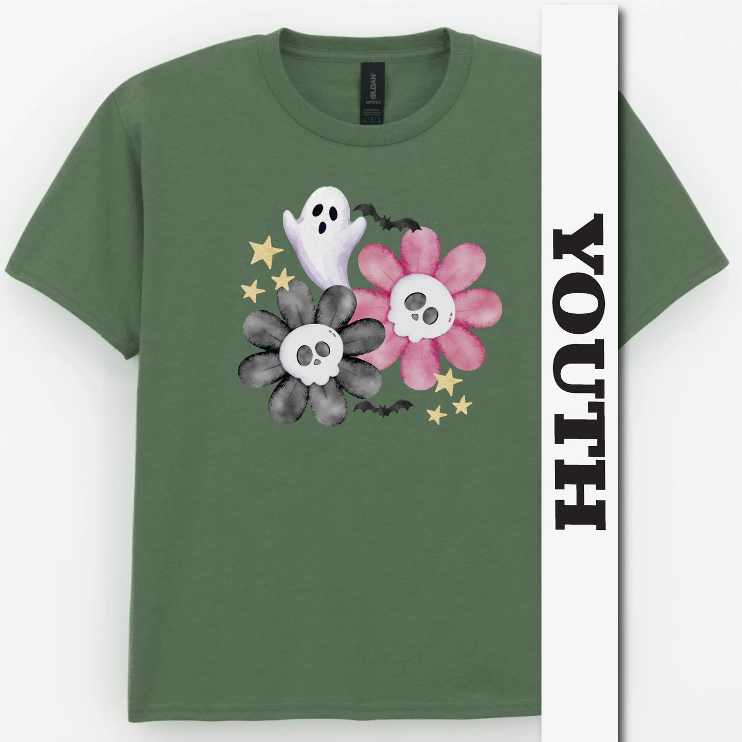 Watercolor Spooky Youth Shirt