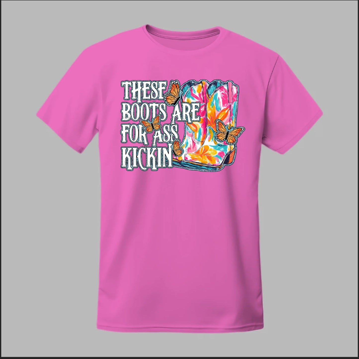 Butterfly Boots Tee