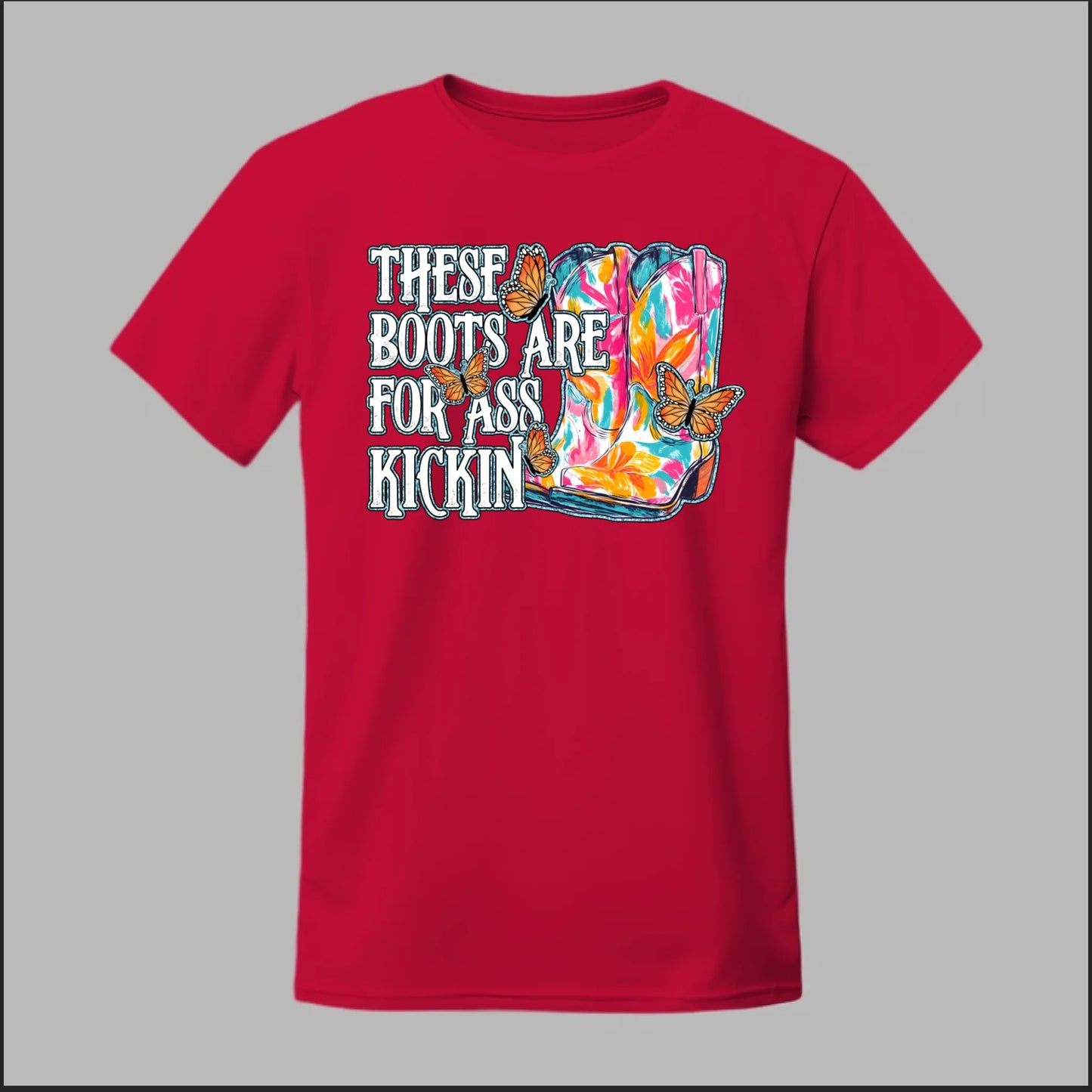Butterfly Boots Tee