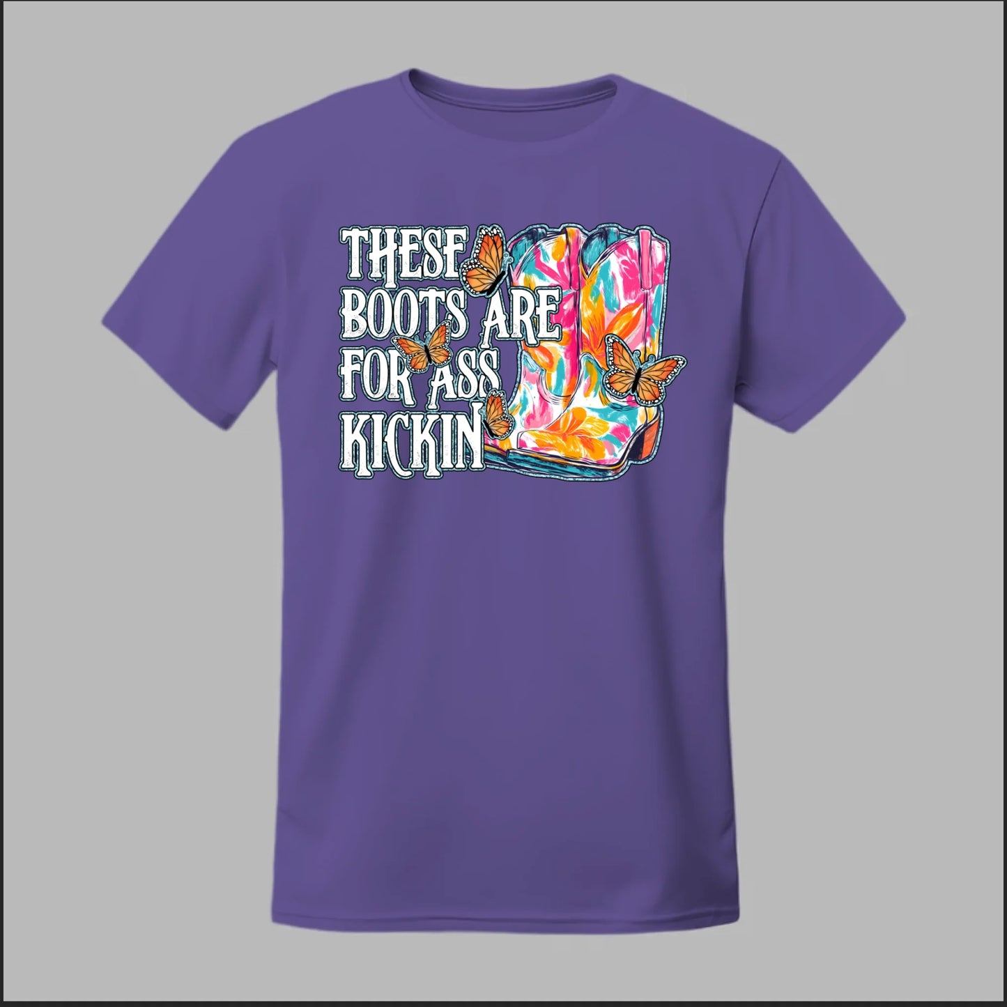 Butterfly Boots Tee