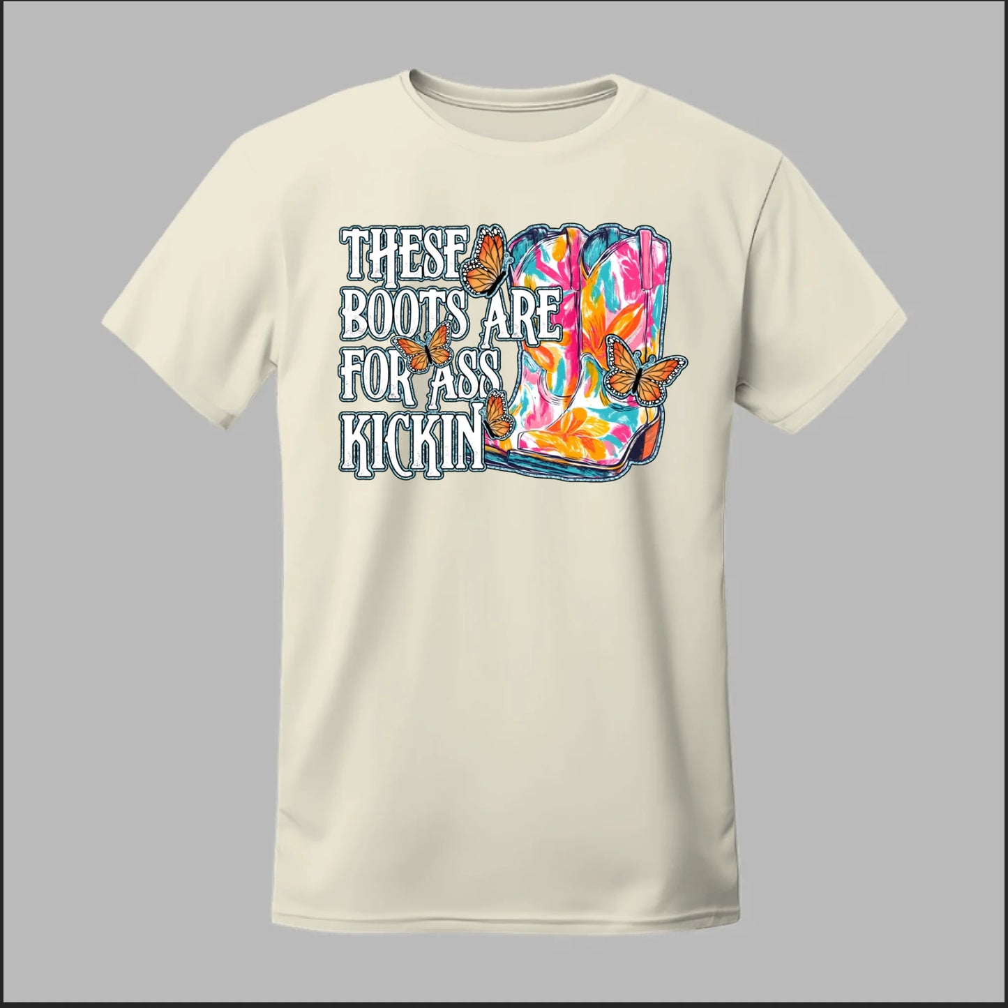 Butterfly Boots Tee