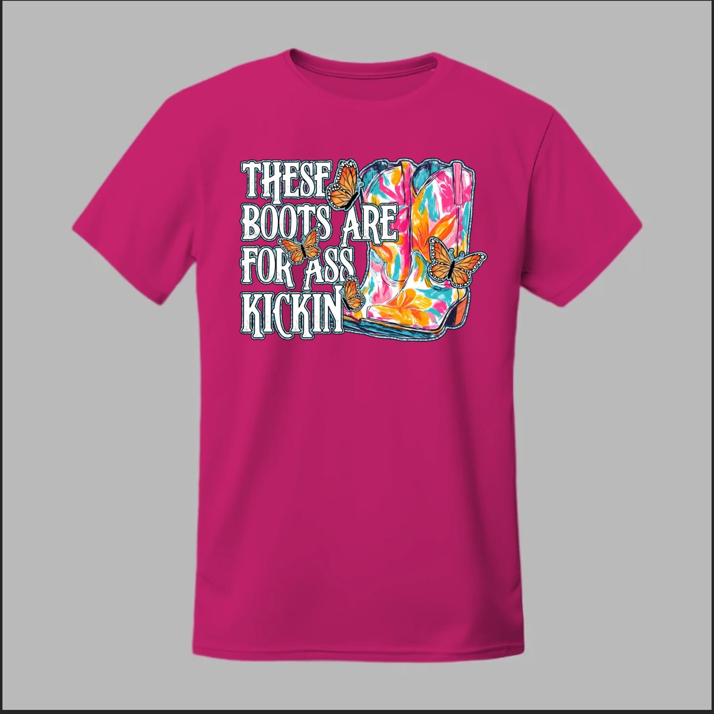 Butterfly Boots Tee