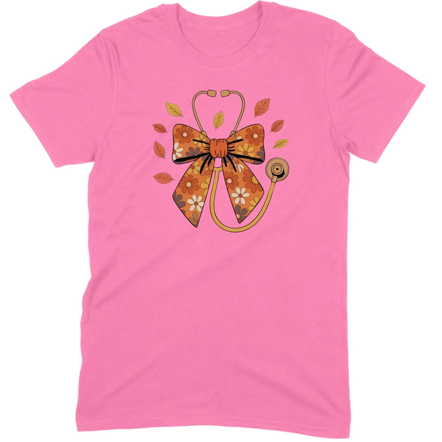 Fall Floral Stethoscope Tee