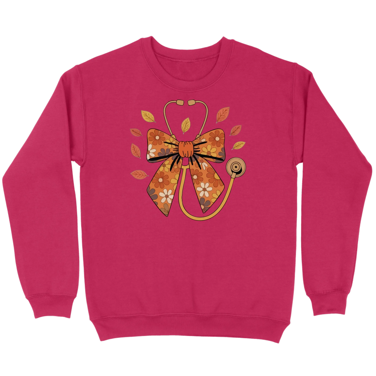 Fall Floral Stethoscope Sweatshirt
