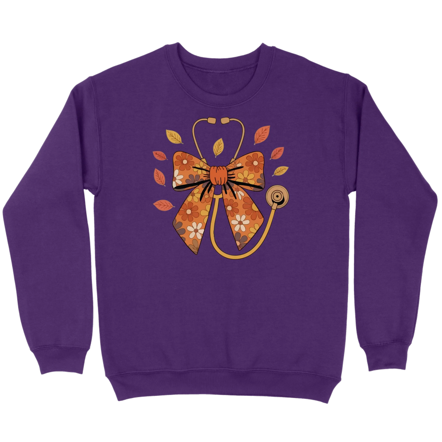 Fall Floral Stethoscope Sweatshirt