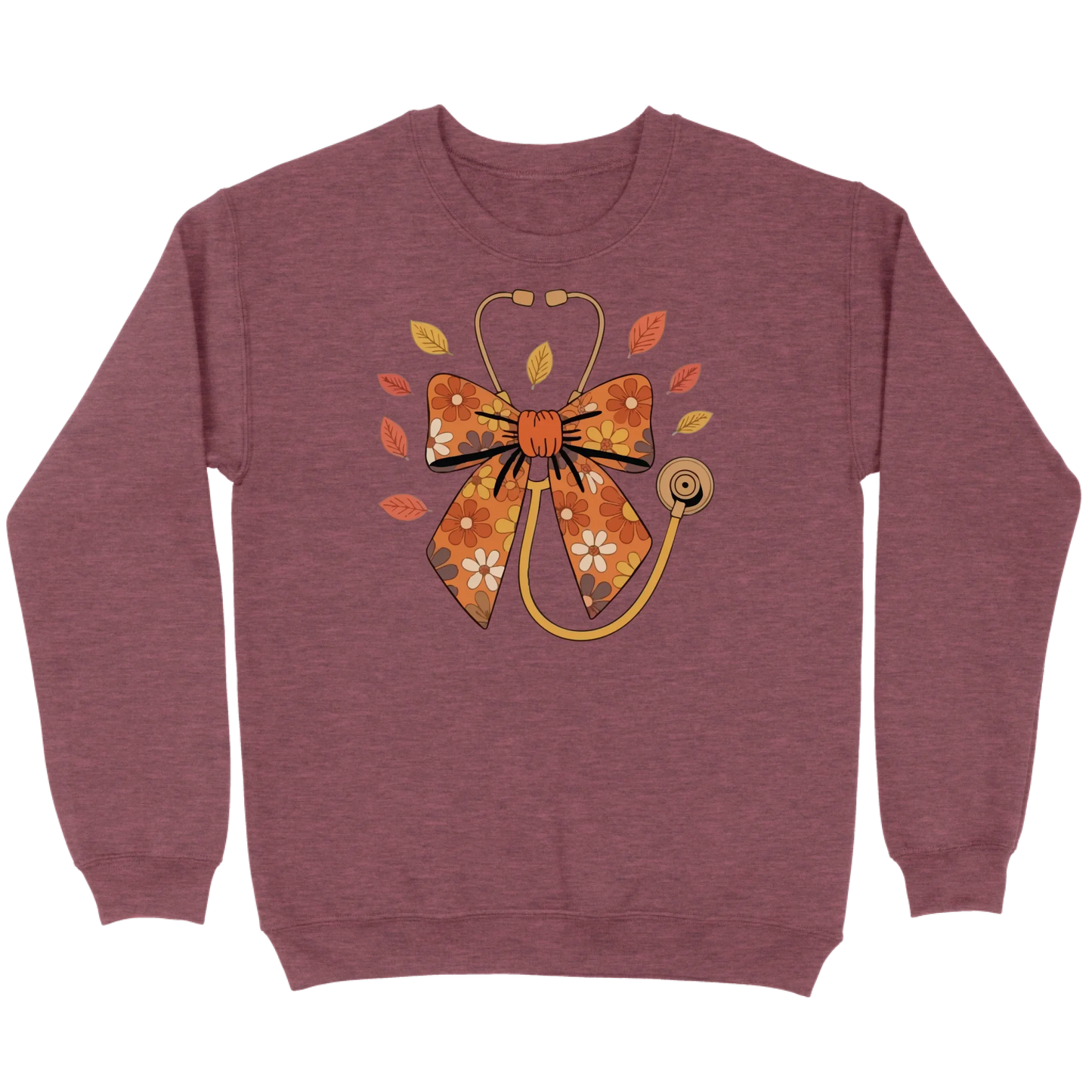 Fall Floral Stethoscope Sweatshirt