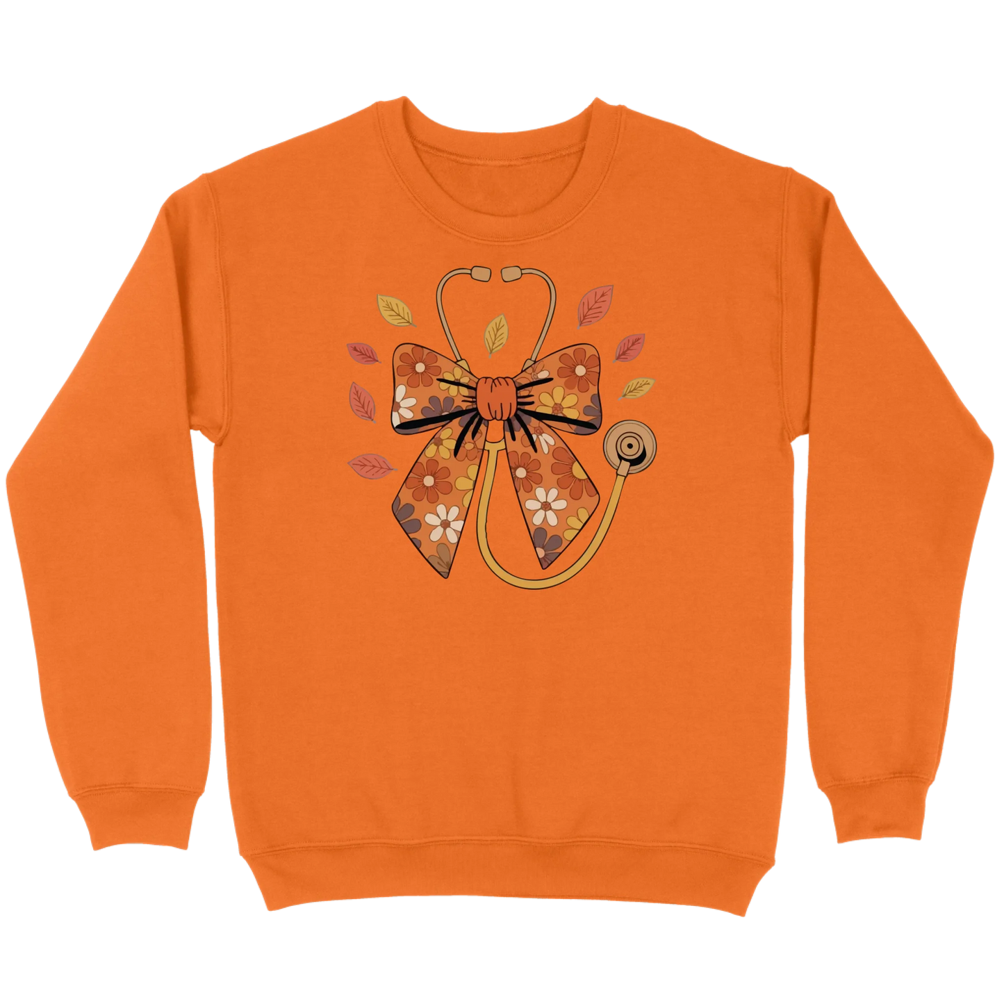 Fall Floral Stethoscope Sweatshirt