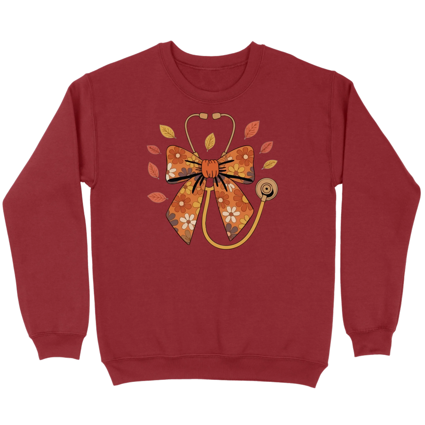 Fall Floral Stethoscope Sweatshirt