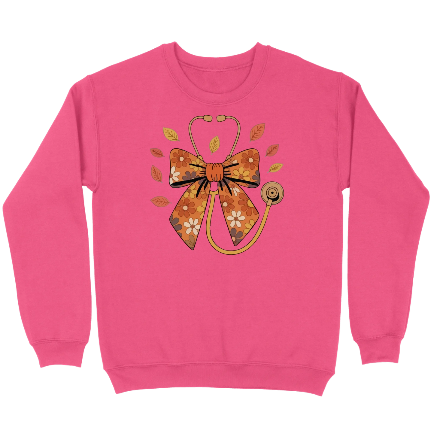 Fall Floral Stethoscope Sweatshirt