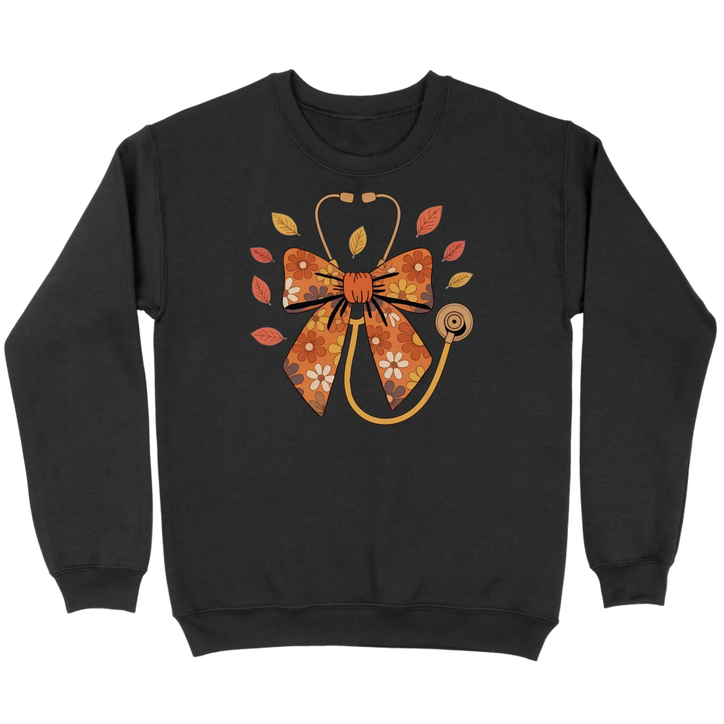 Fall Floral Stethoscope Sweatshirt