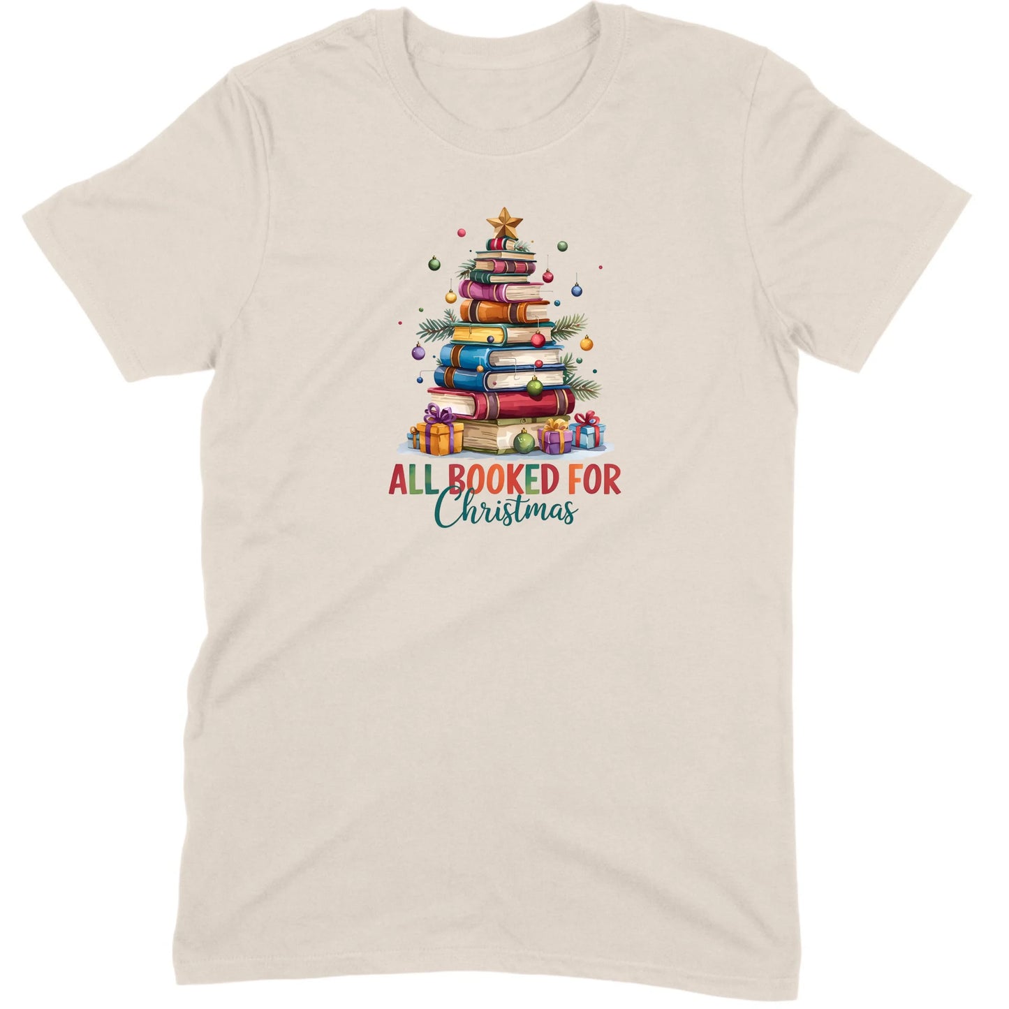 All Booked for Christmas Tee