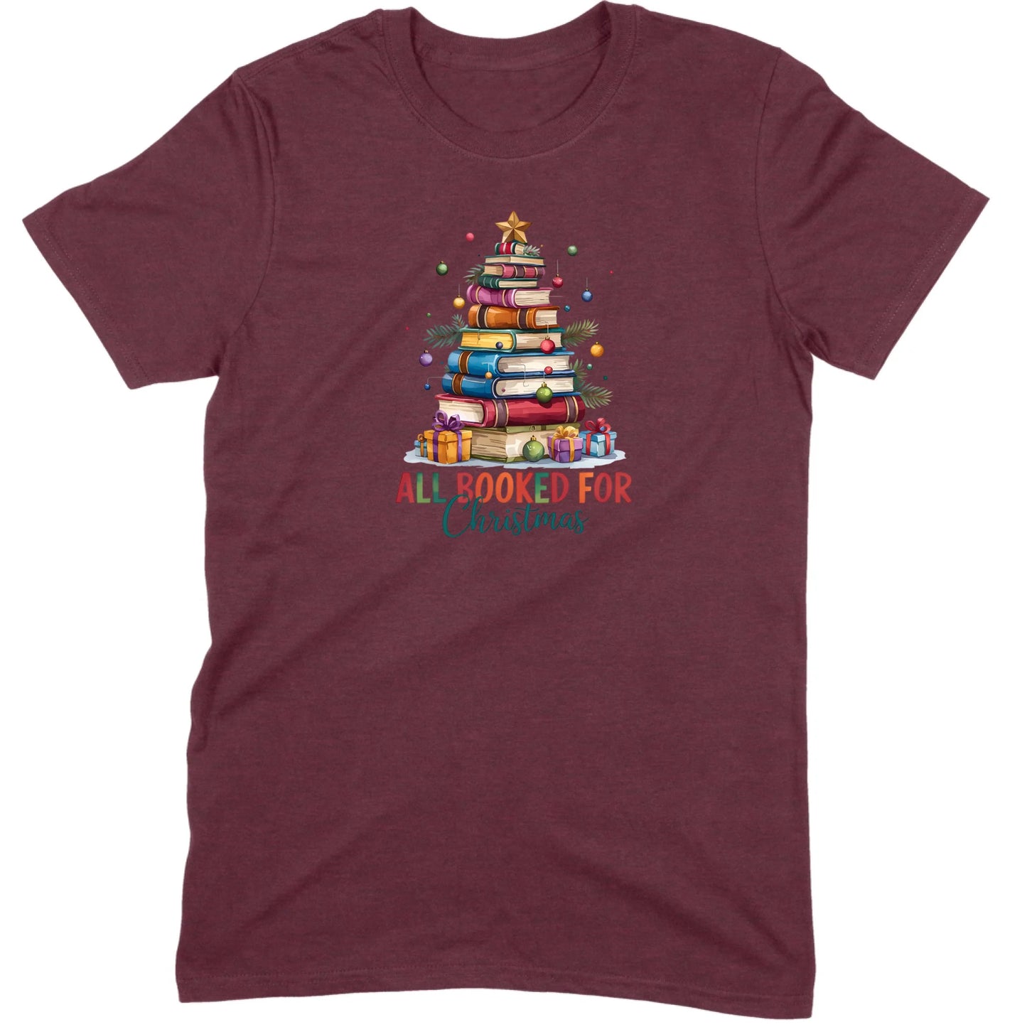 All Booked for Christmas Tee