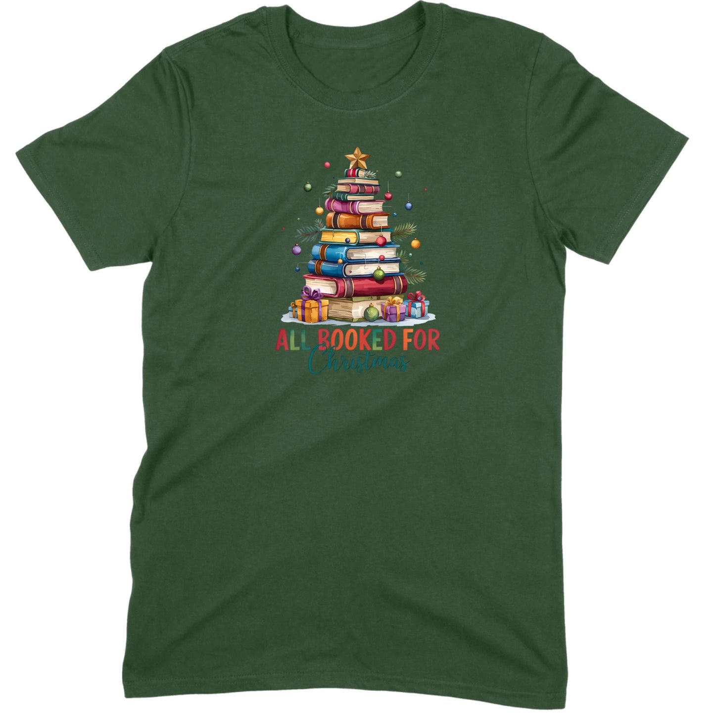 All Booked for Christmas Tee