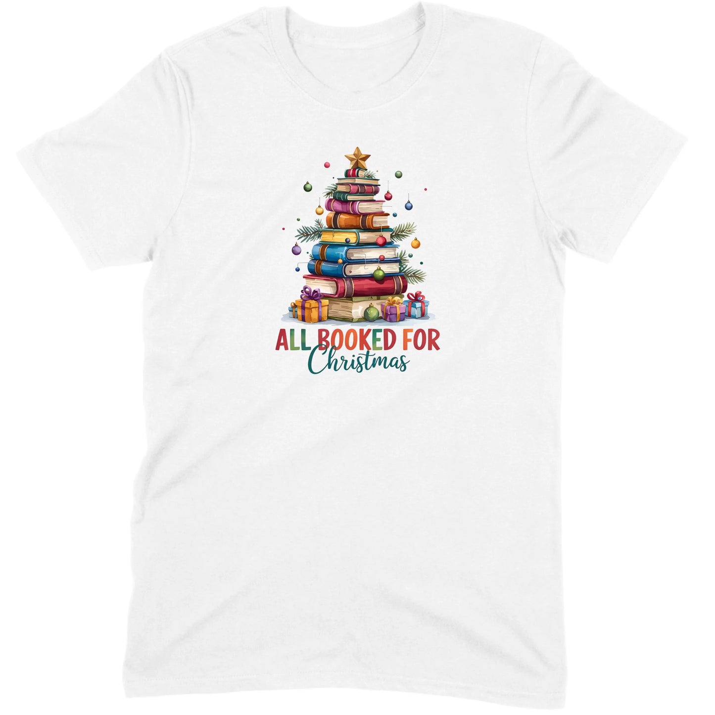 All Booked for Christmas Tee