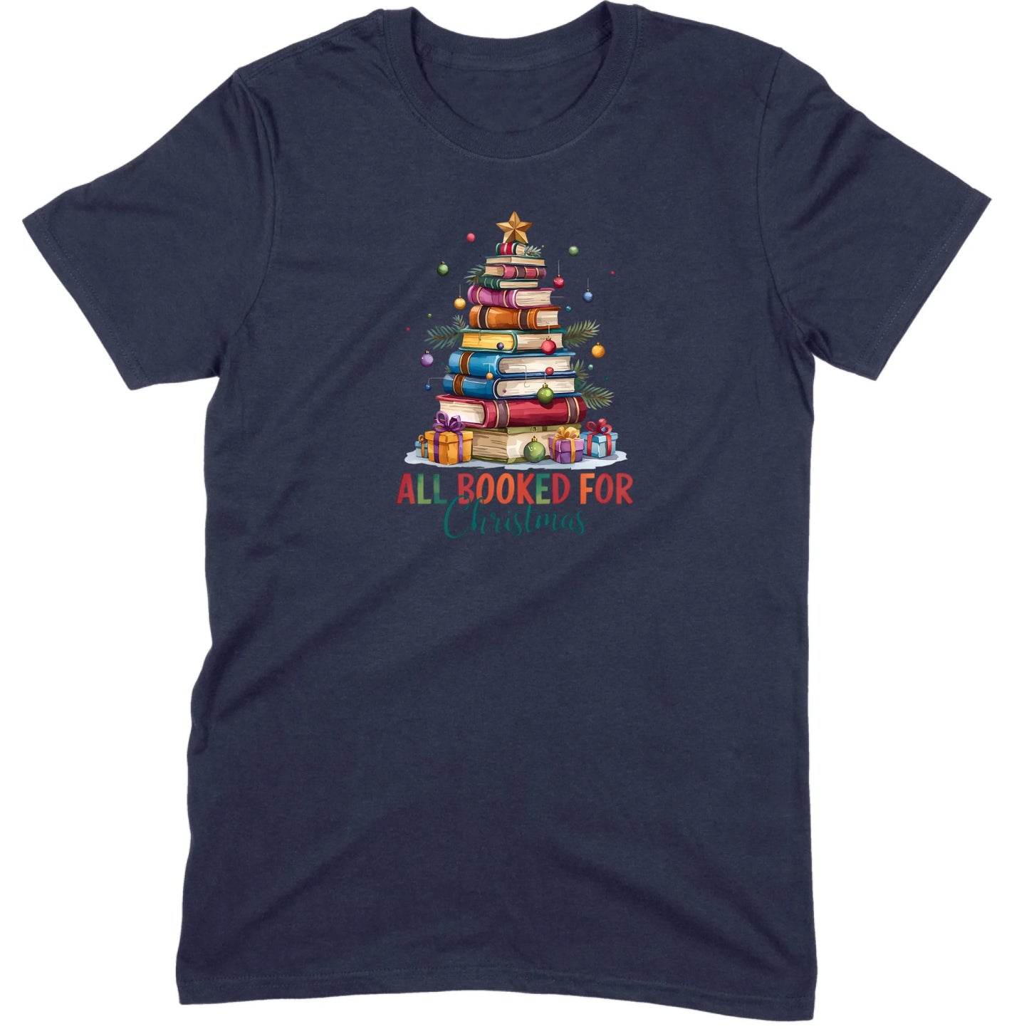 All Booked for Christmas Tee