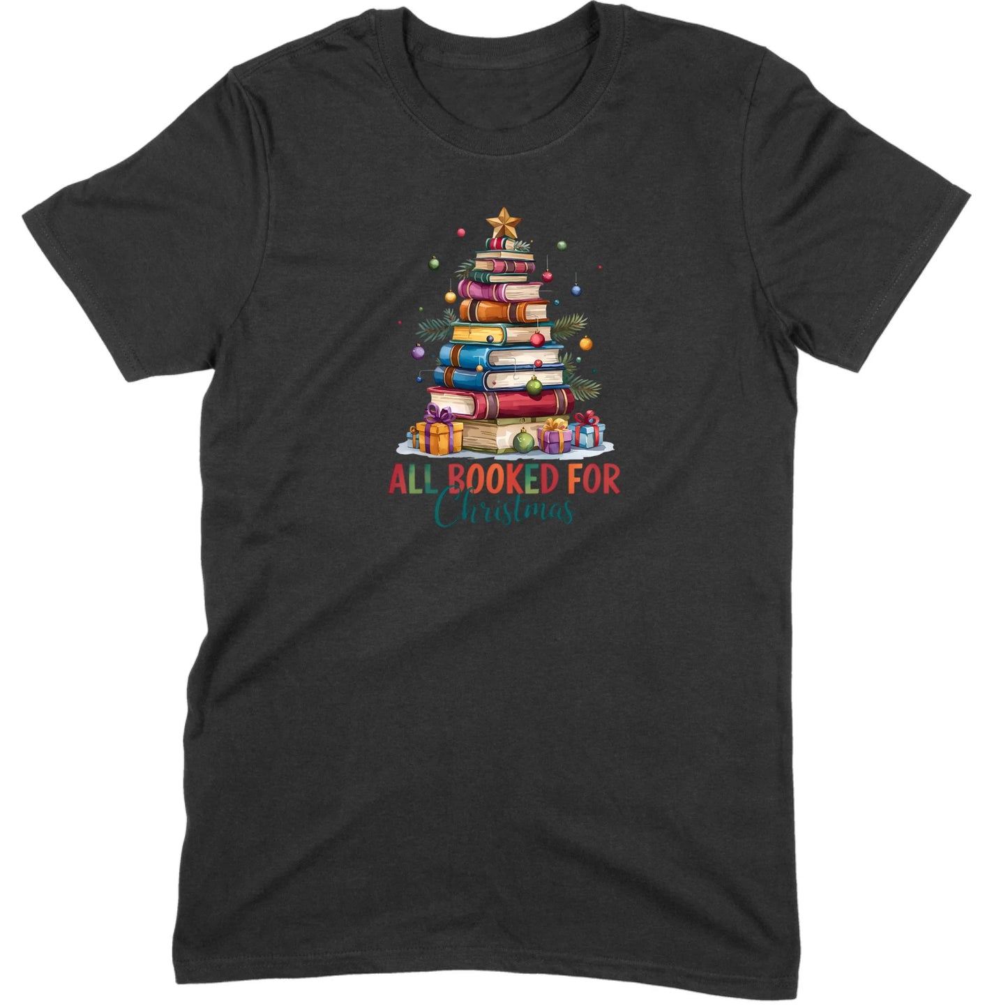 All Booked for Christmas Tee