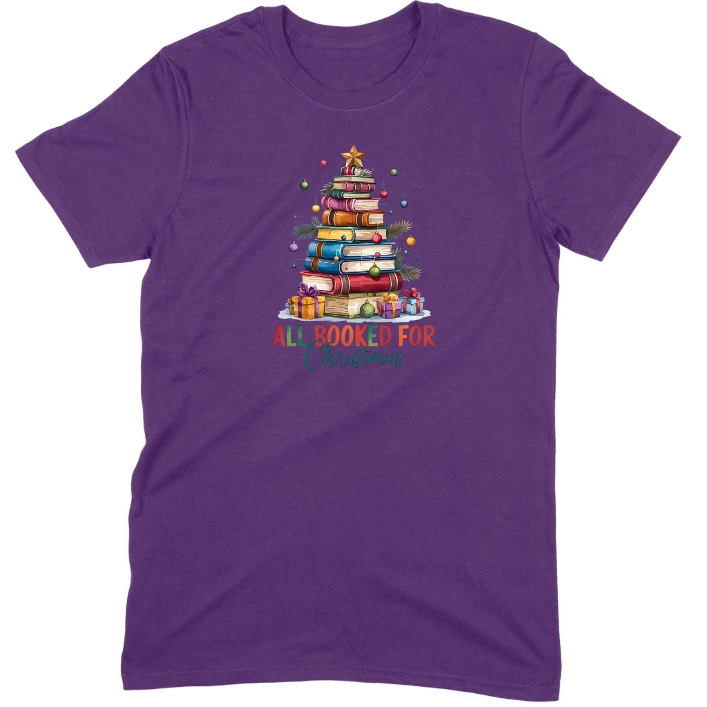 All Booked for Christmas Tee