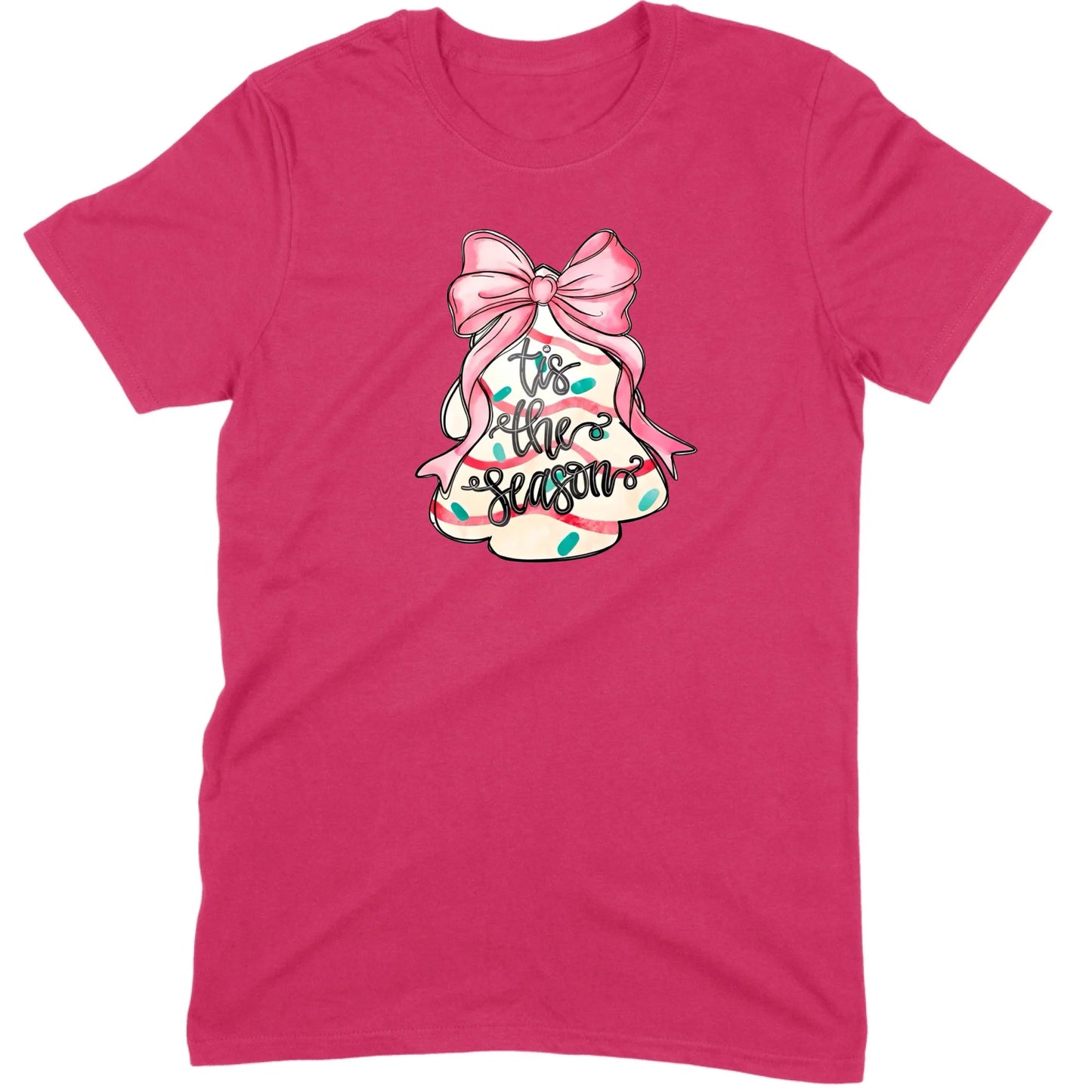 ’Tis The Season Bow Tree Tee