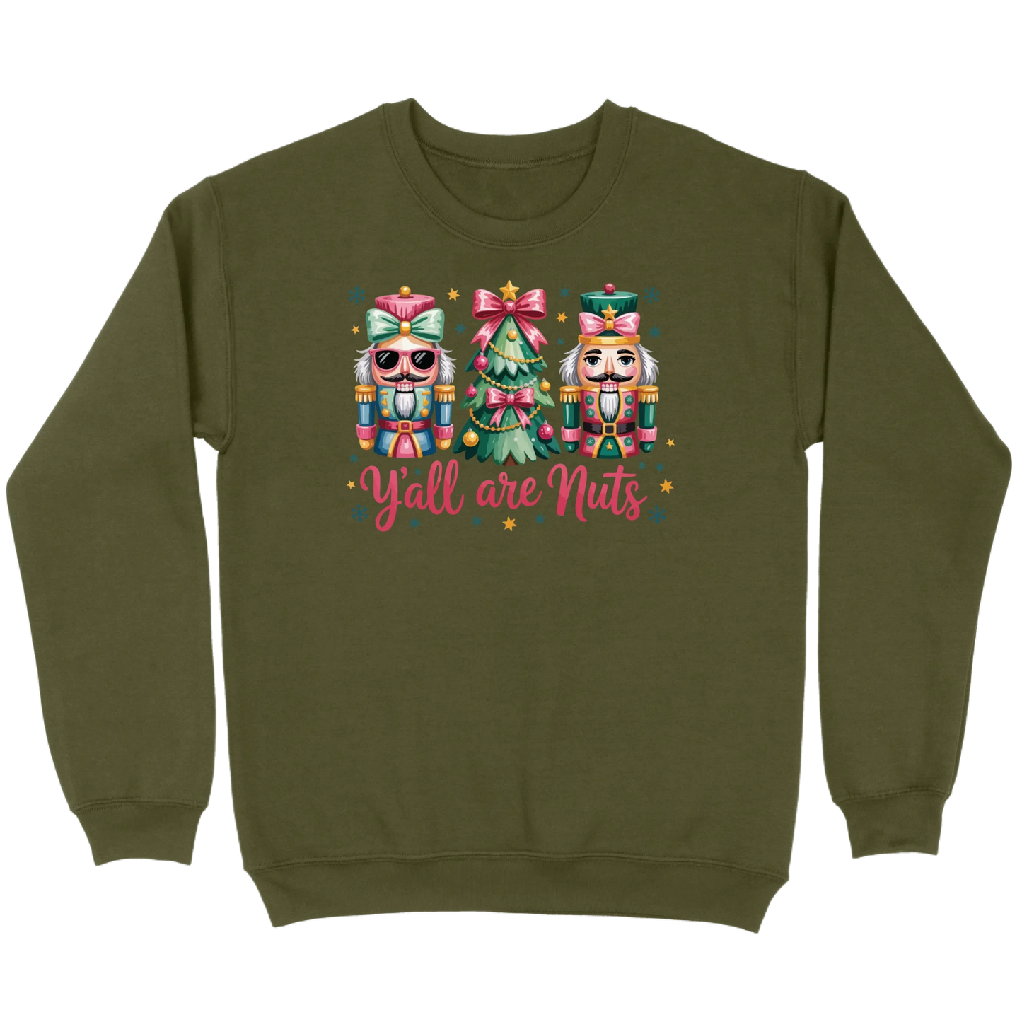 Pastel Nutcracker Y’all Are Nuts Sweatshirt
