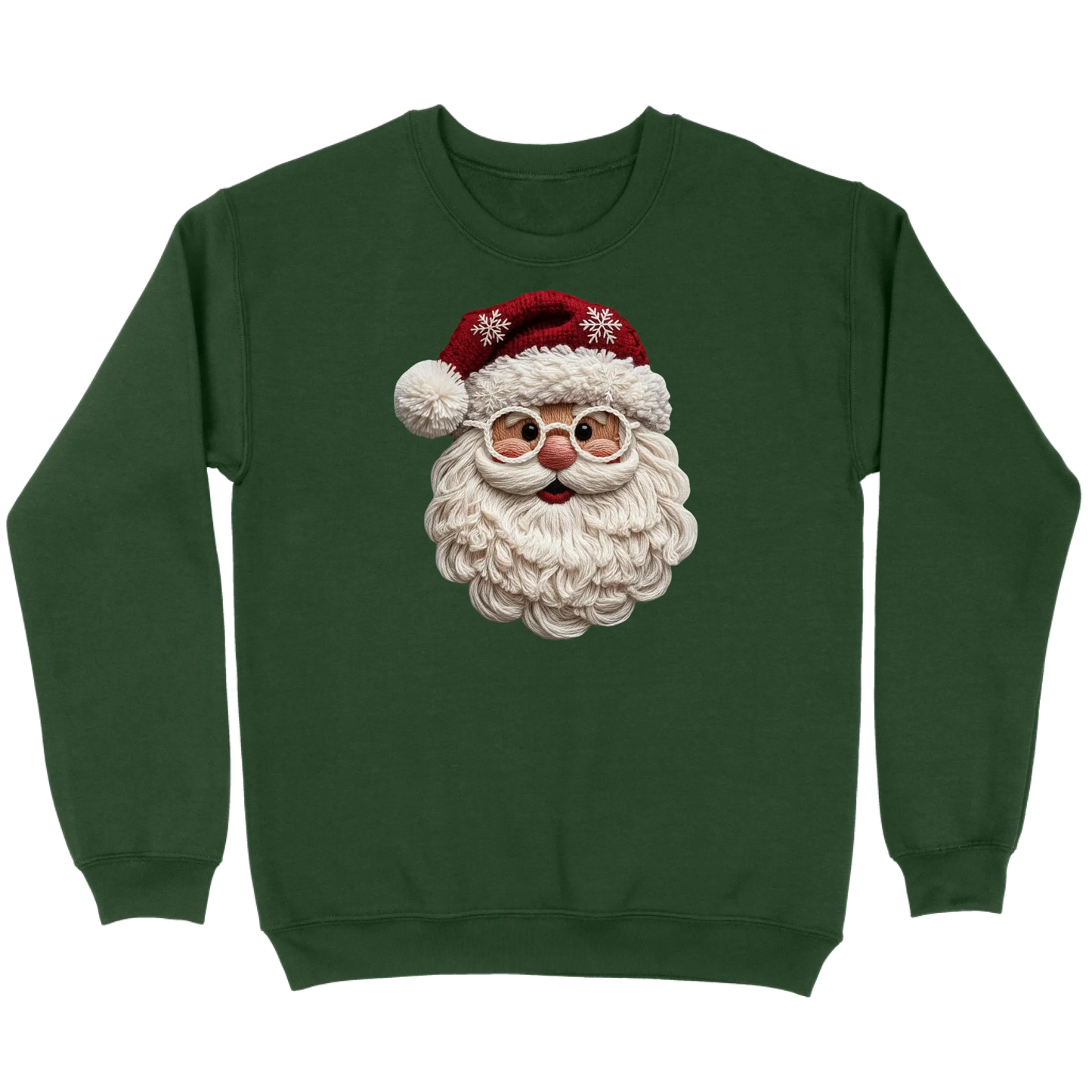 Cozy Crochet Santa Sweatshirt