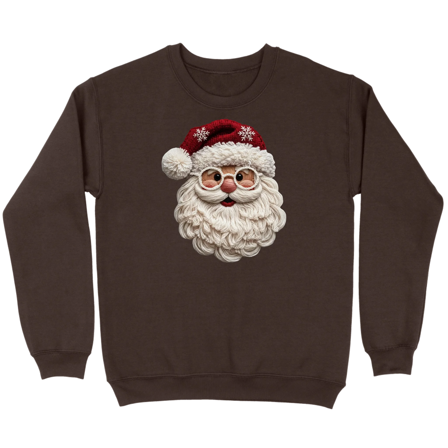 Cozy Crochet Santa Sweatshirt