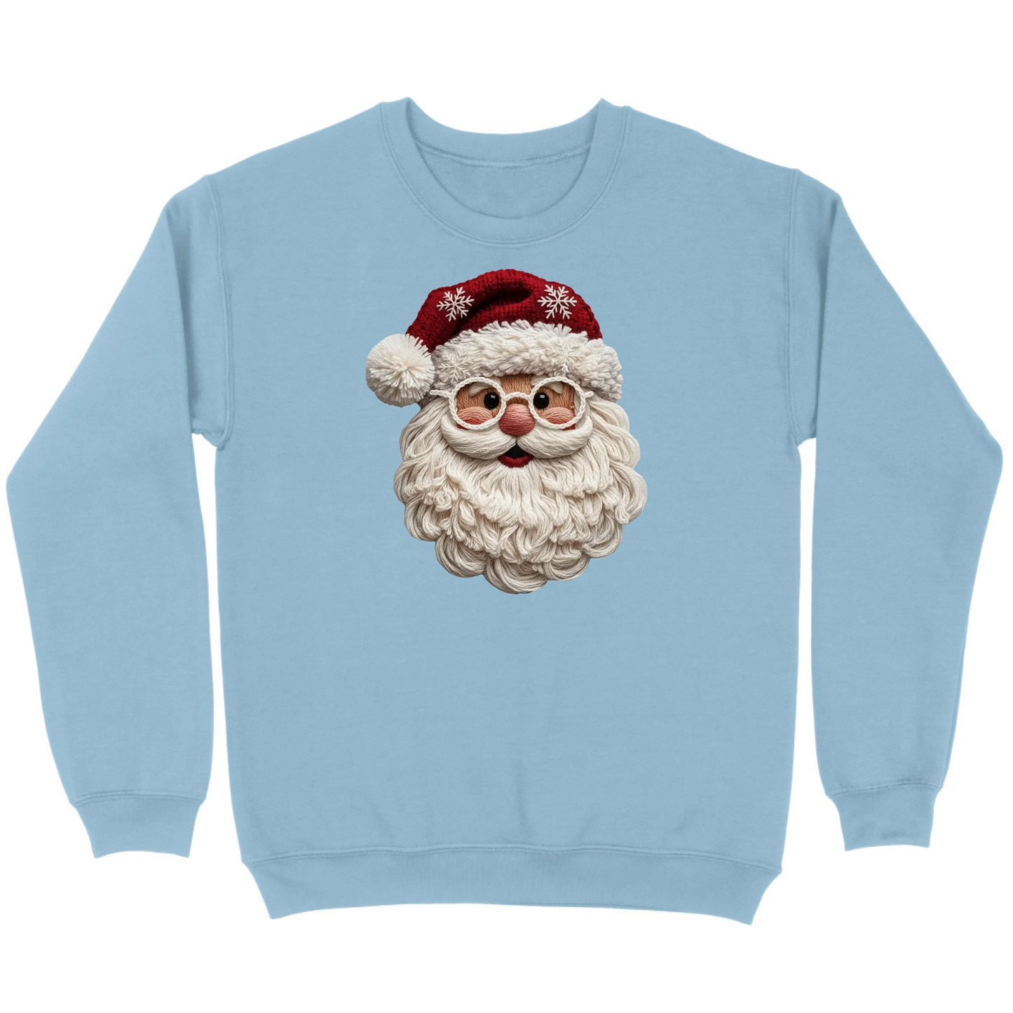 Cozy Crochet Santa Sweatshirt