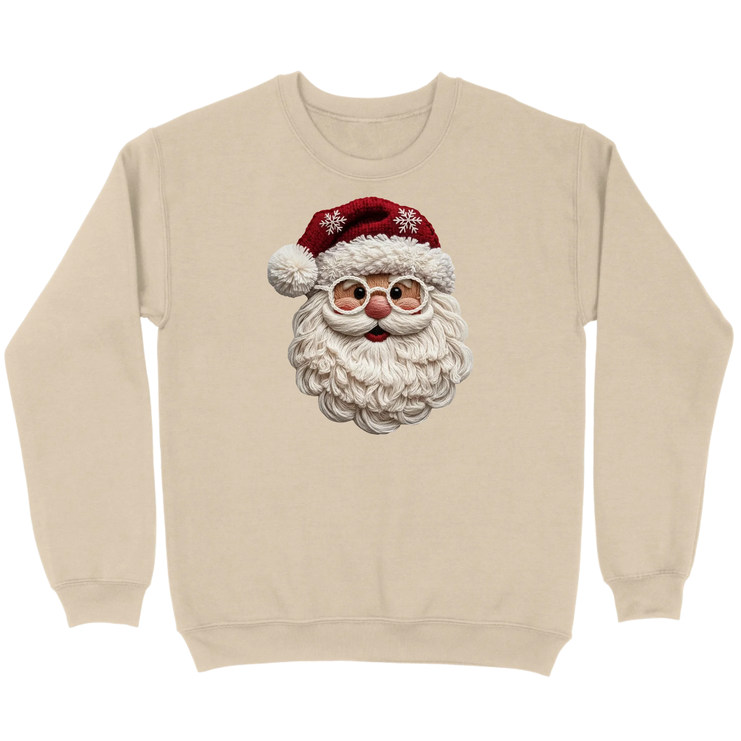 Cozy Crochet Santa Sweatshirt