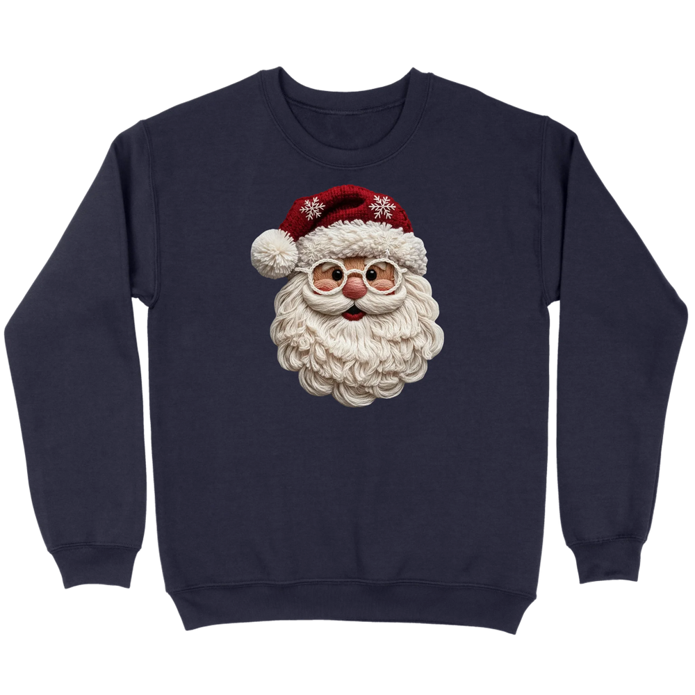 Cozy Crochet Santa Sweatshirt