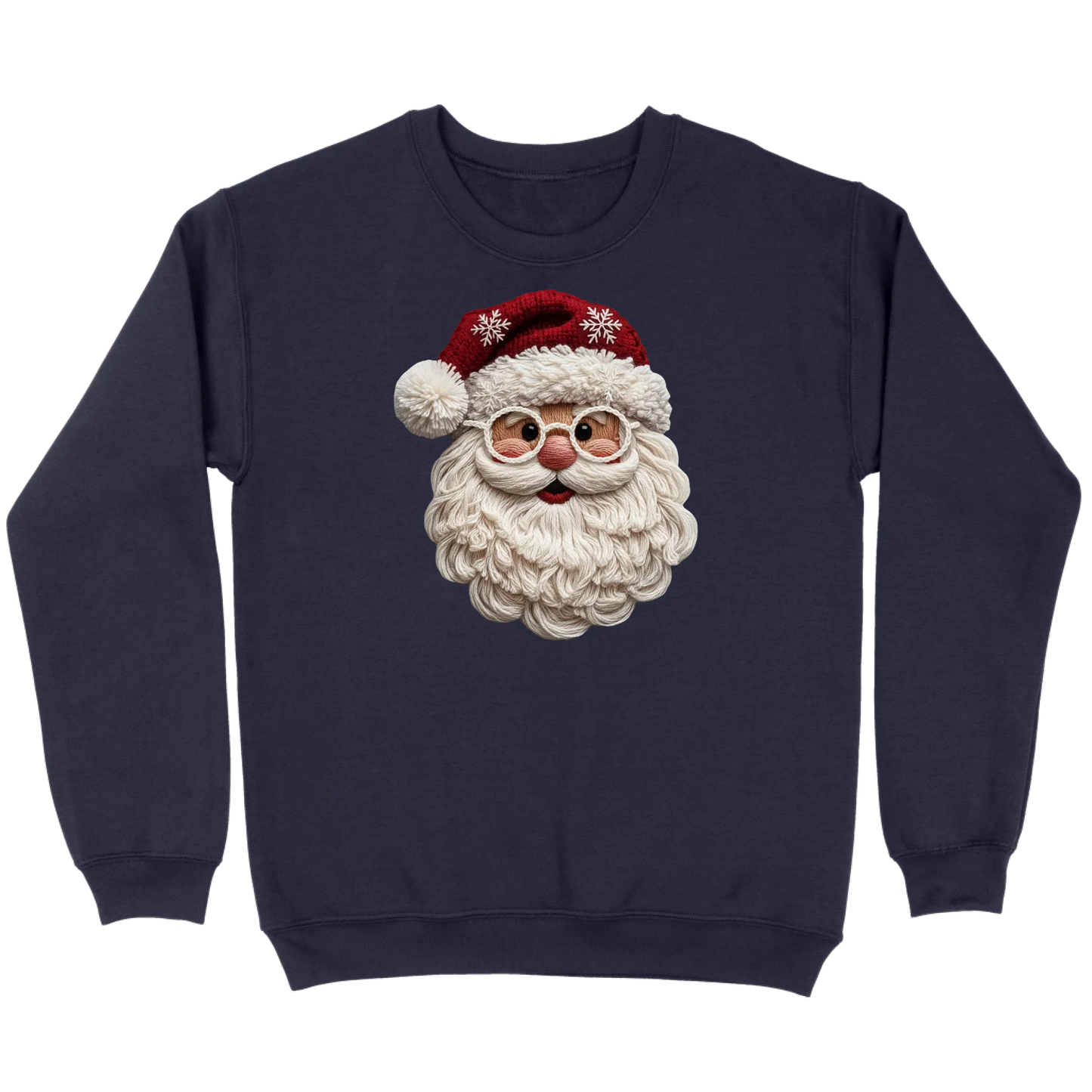 Cozy Crochet Santa Sweatshirt