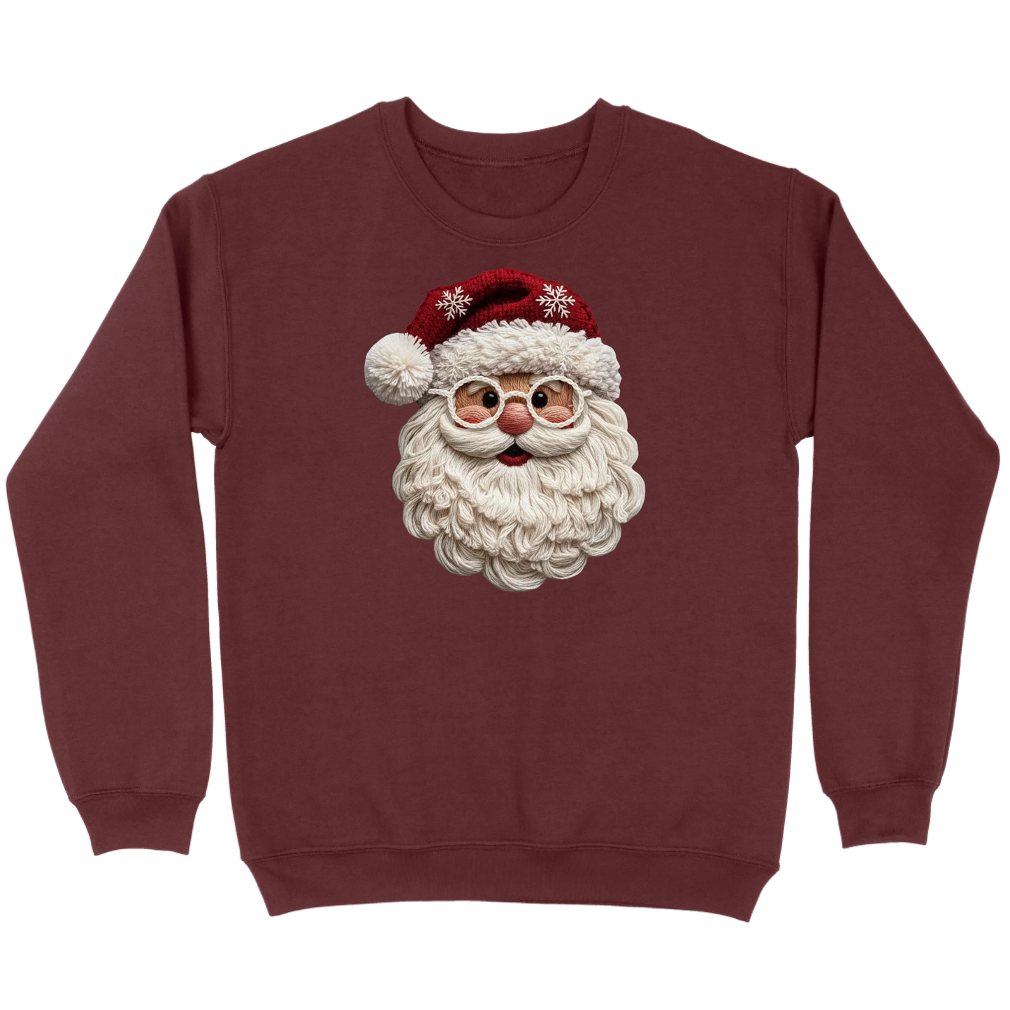 Cozy Crochet Santa Sweatshirt