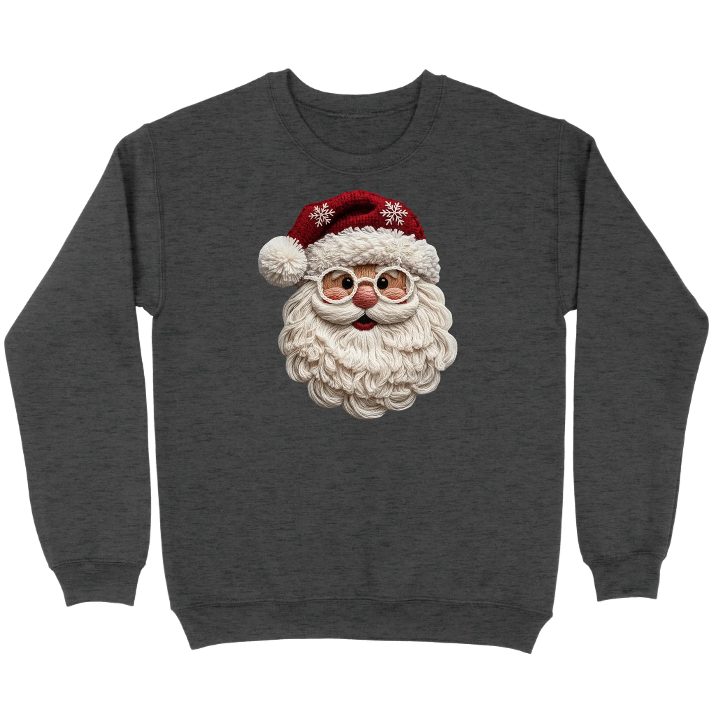 Cozy Crochet Santa Sweatshirt