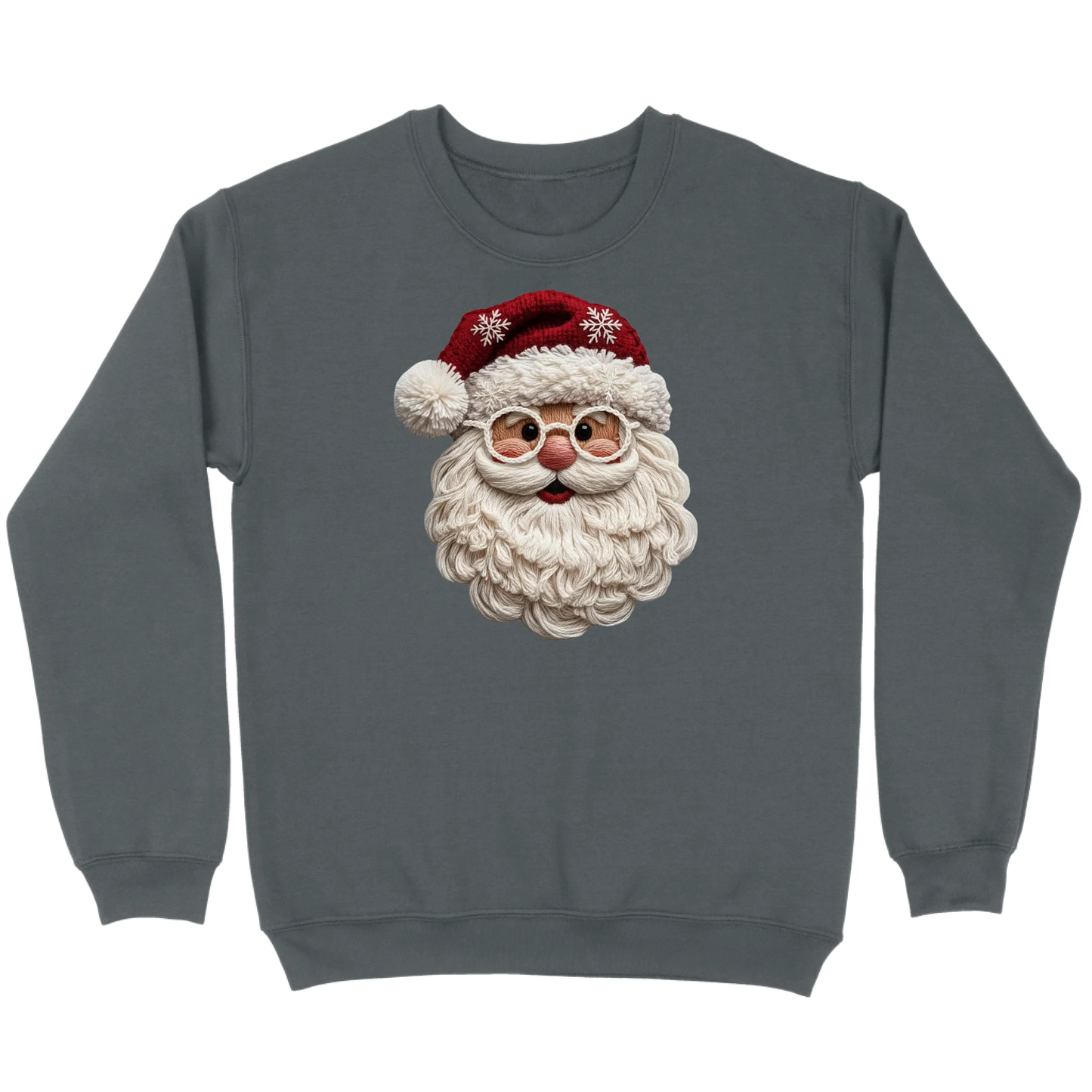Cozy Crochet Santa Sweatshirt