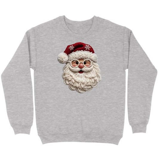 Cozy Crochet Santa Sweatshirt