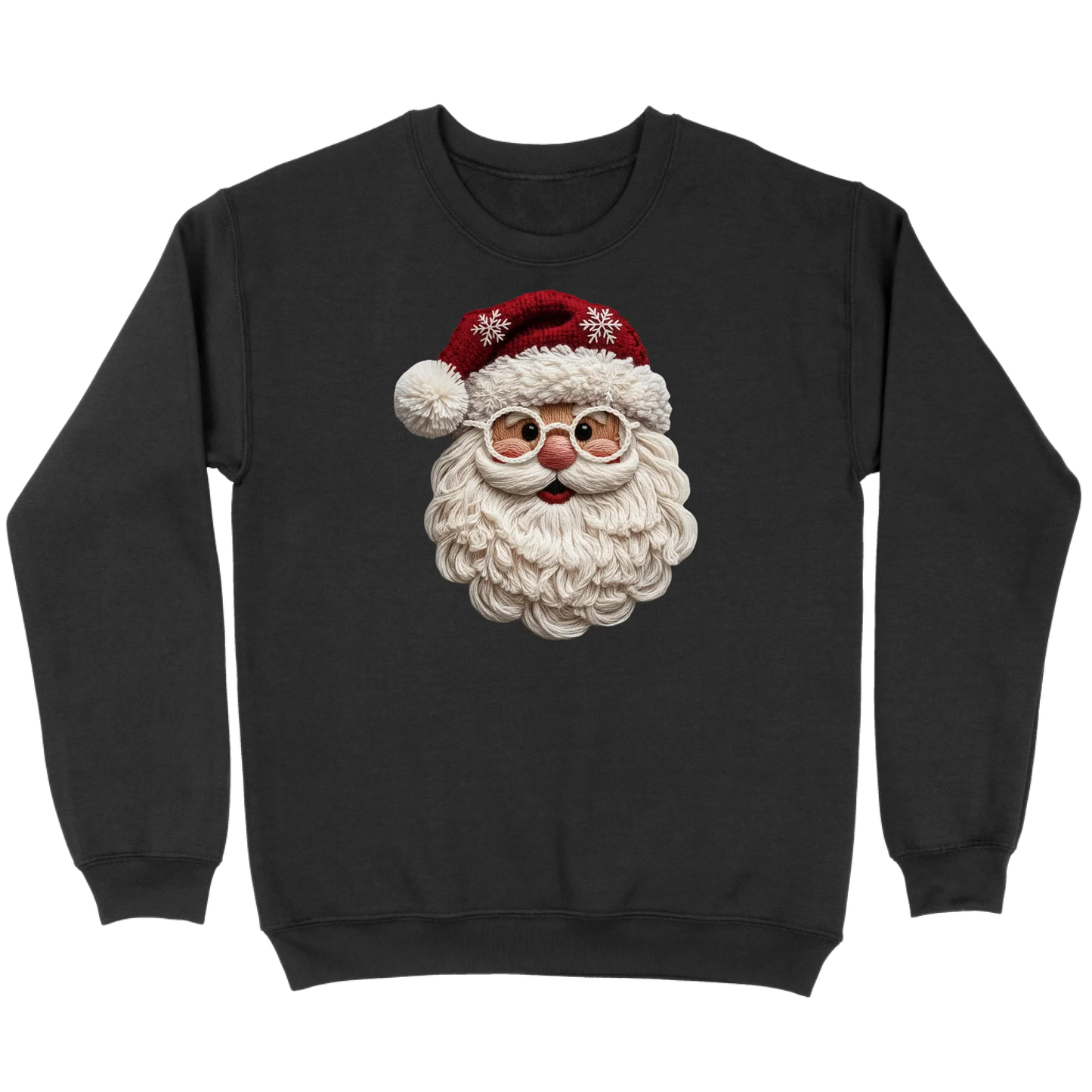 Cozy Crochet Santa Sweatshirt