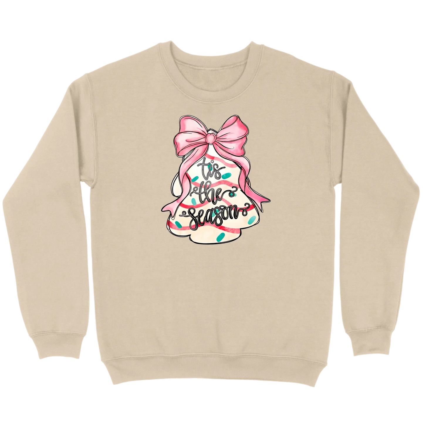 ’Tis The Season Bow Tree Sweatshirt