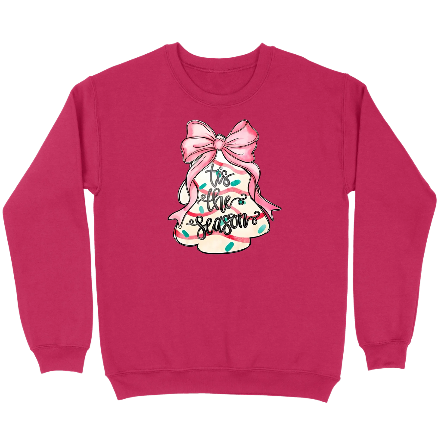 ’Tis The Season Bow Tree Sweatshirt
