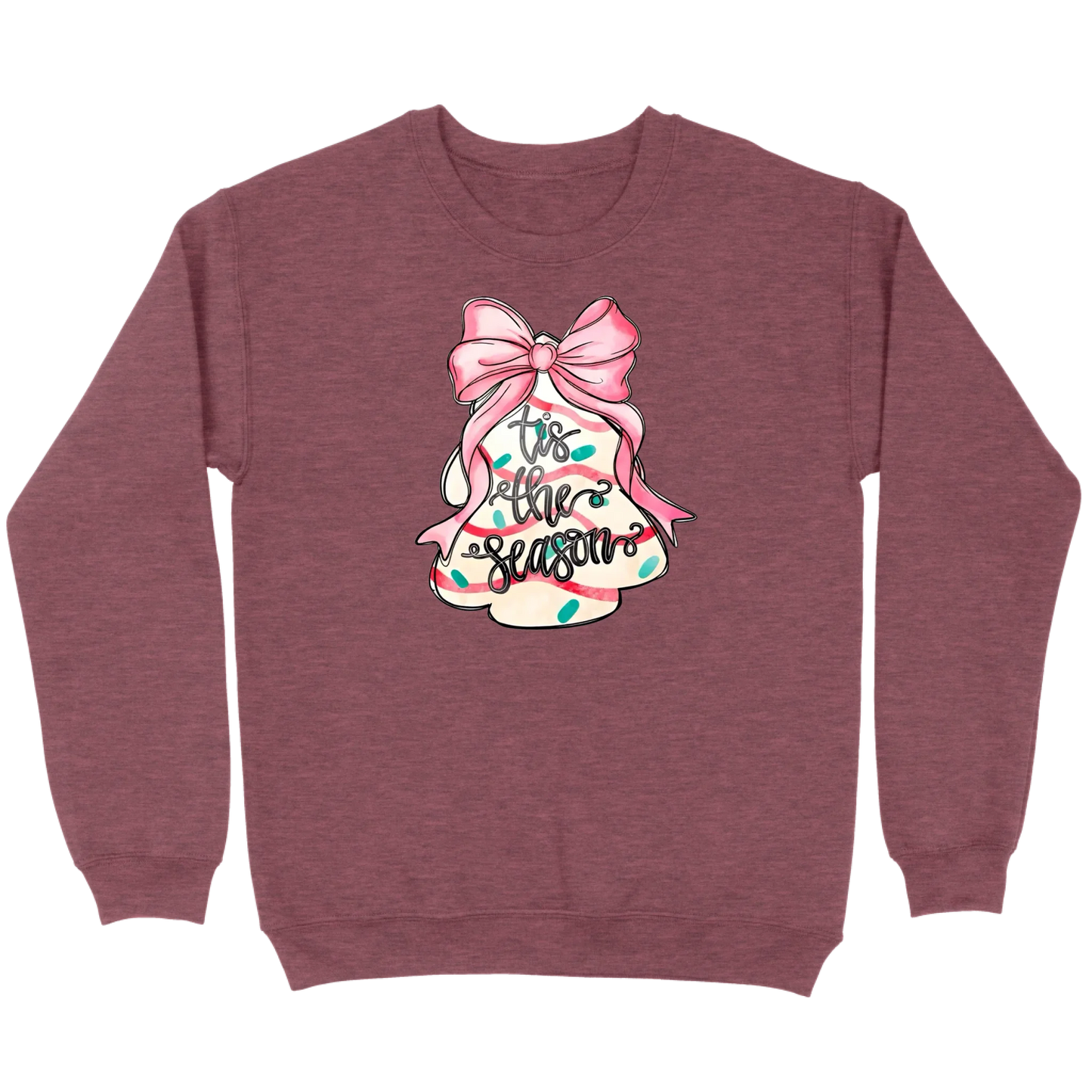 ’Tis The Season Bow Tree Sweatshirt