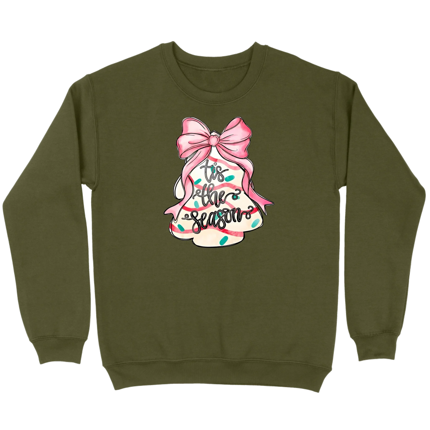 ’Tis The Season Bow Tree Sweatshirt
