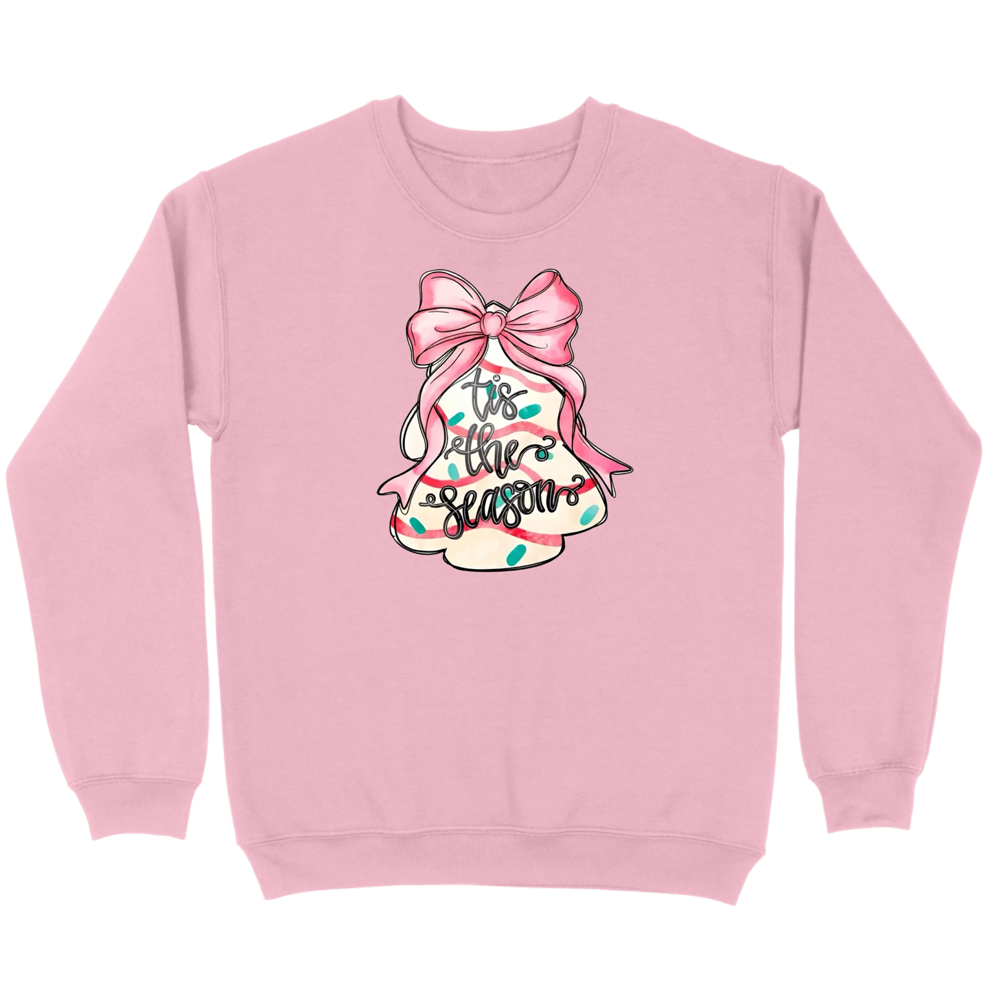 ’Tis The Season Bow Tree Sweatshirt