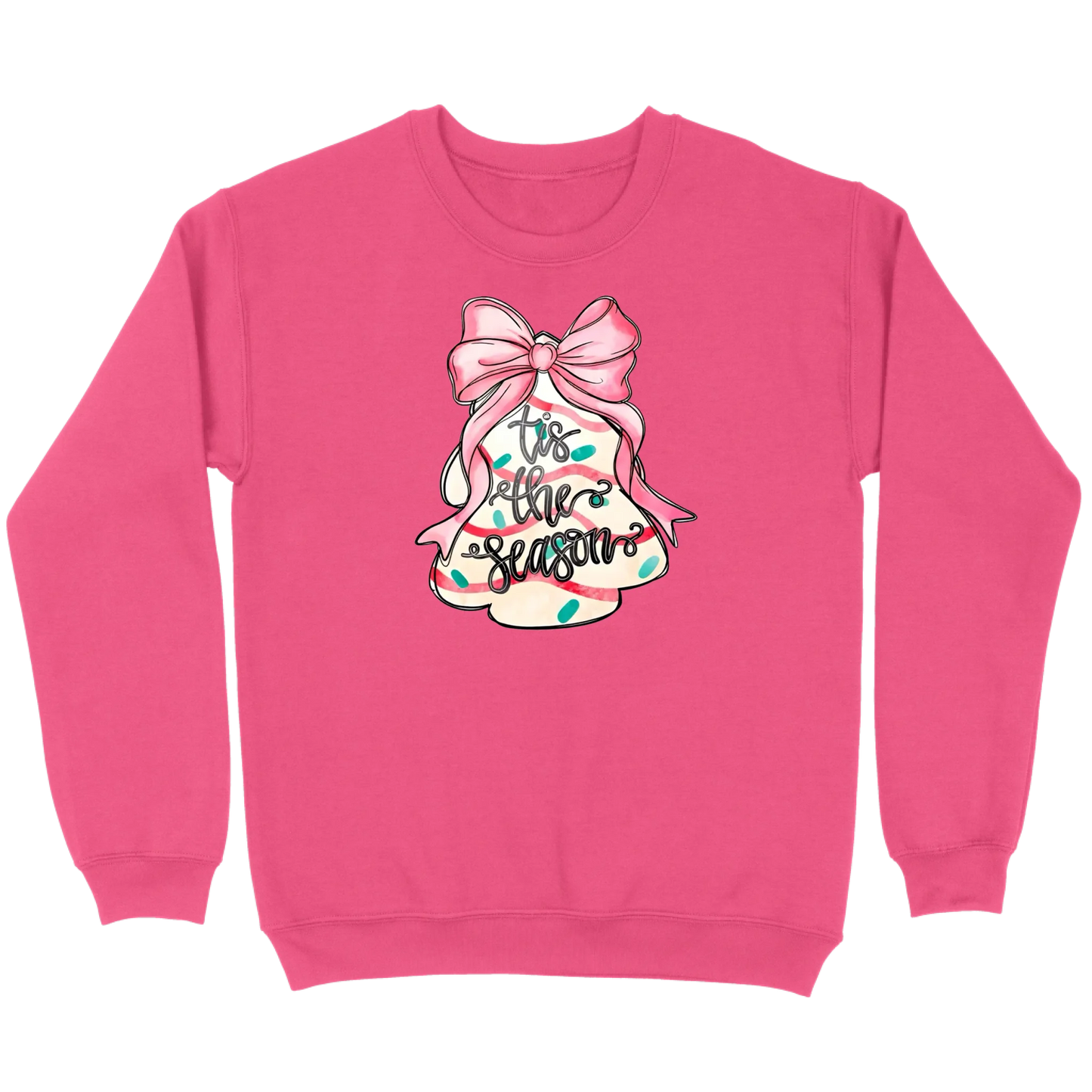 ’Tis The Season Bow Tree Sweatshirt