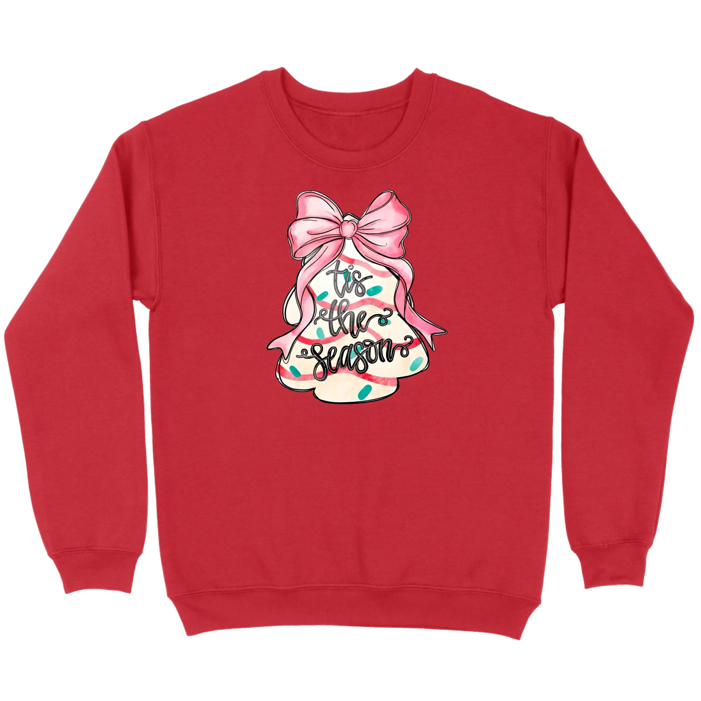 ’Tis The Season Bow Tree Sweatshirt