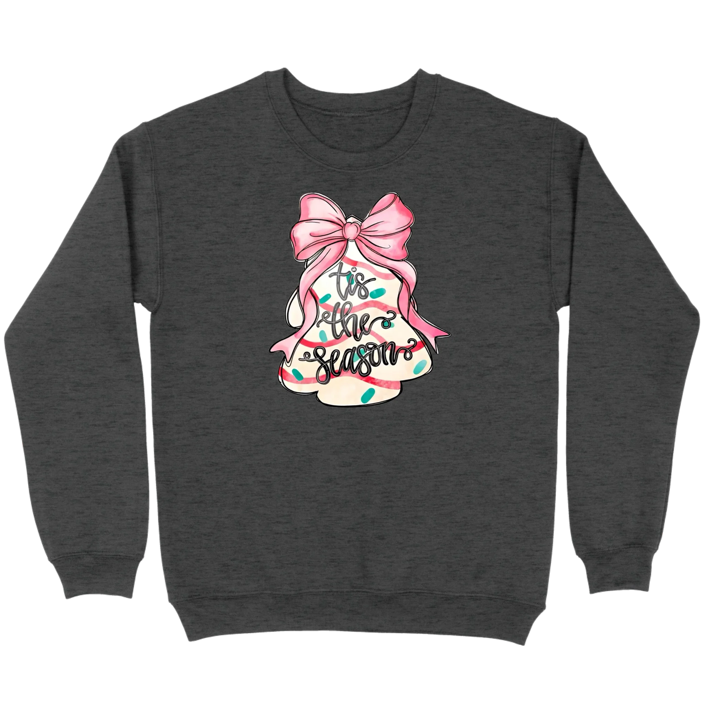 ’Tis The Season Bow Tree Sweatshirt
