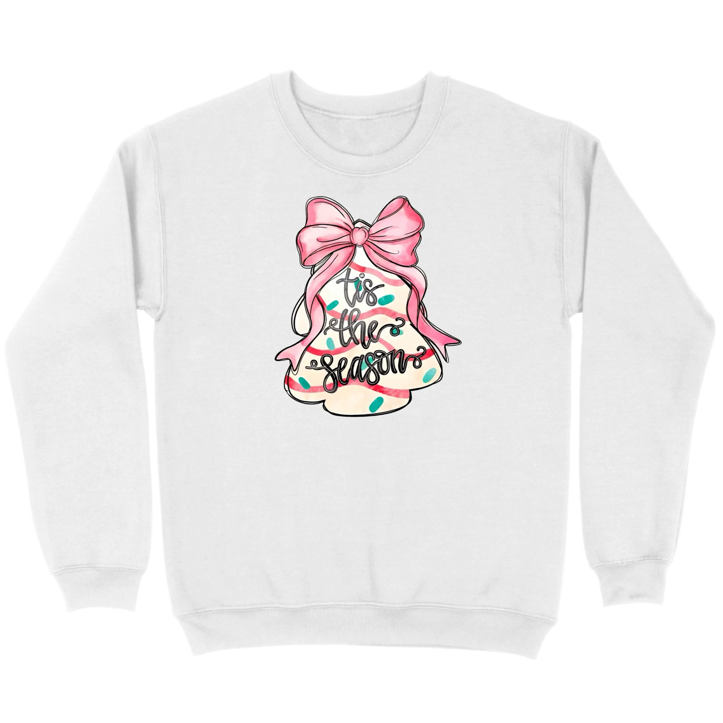 ’Tis The Season Bow Tree Sweatshirt