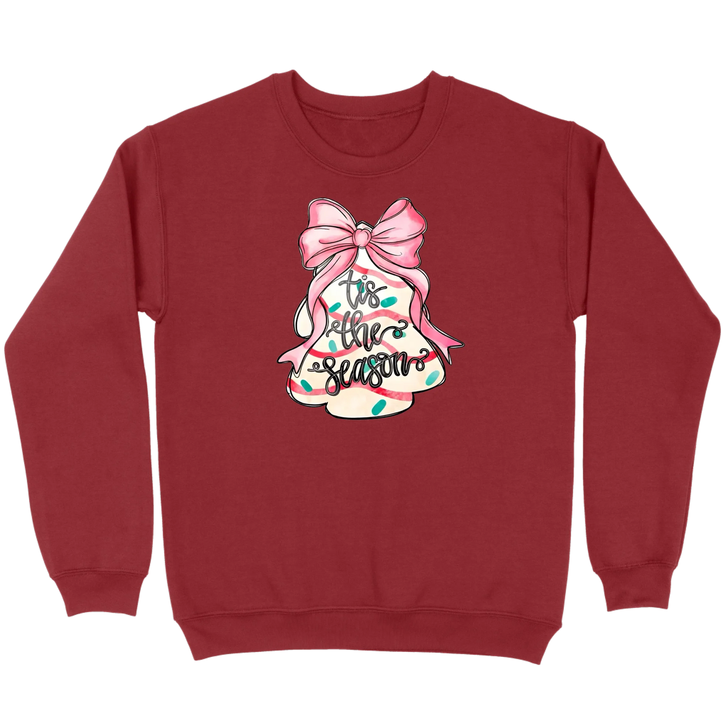 ’Tis The Season Bow Tree Sweatshirt