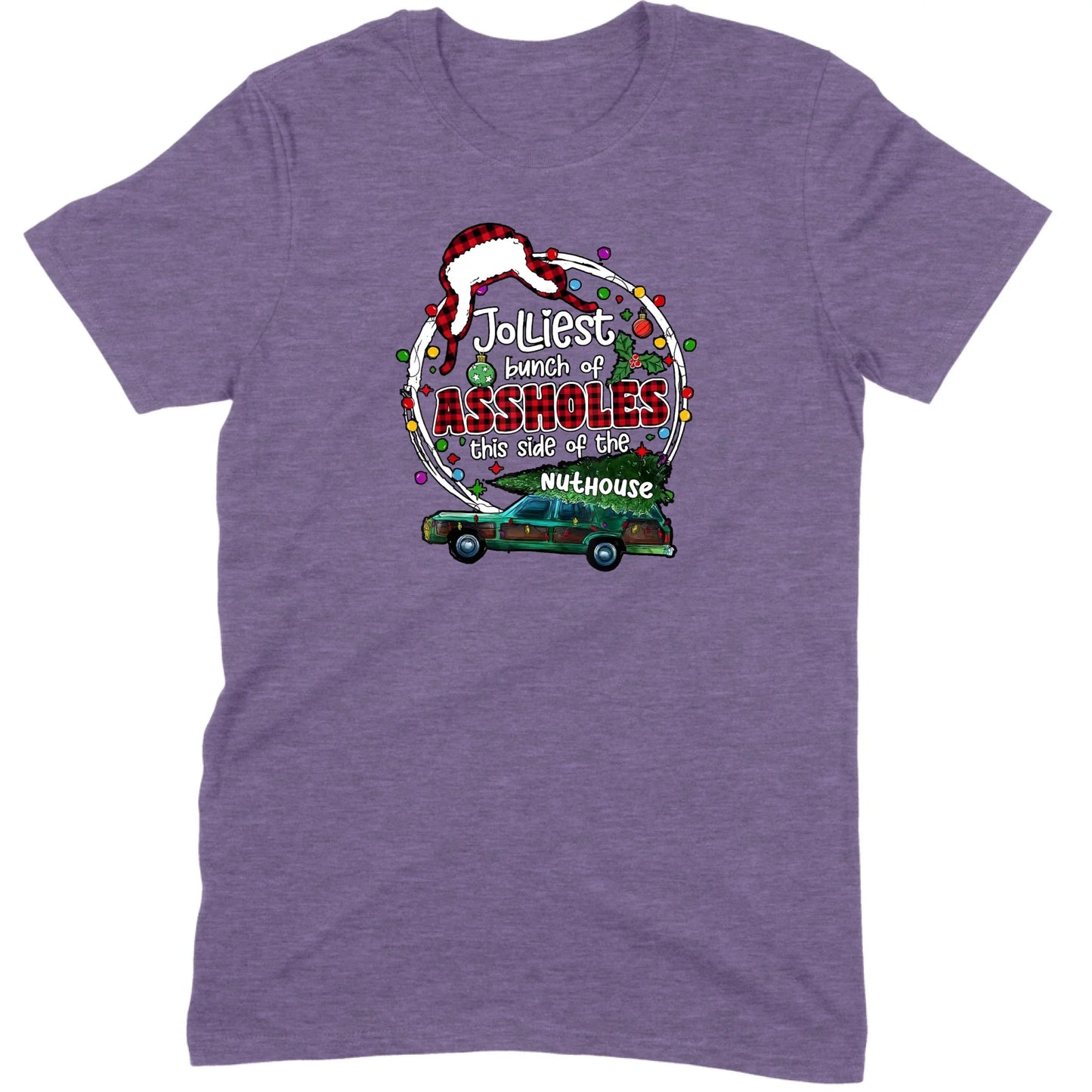 Jolliest Bunch of Assholes Christmas Wagon Tee