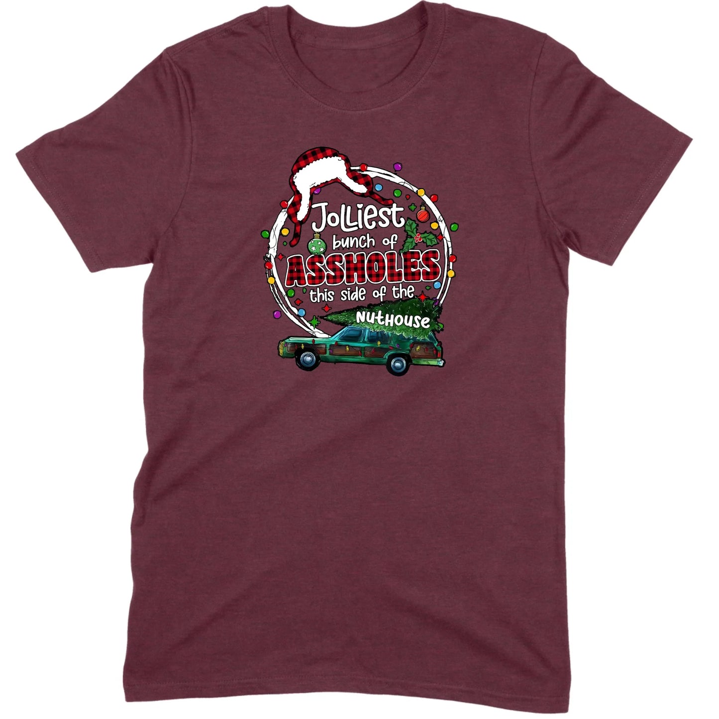 Jolliest Bunch of Assholes Christmas Wagon Tee