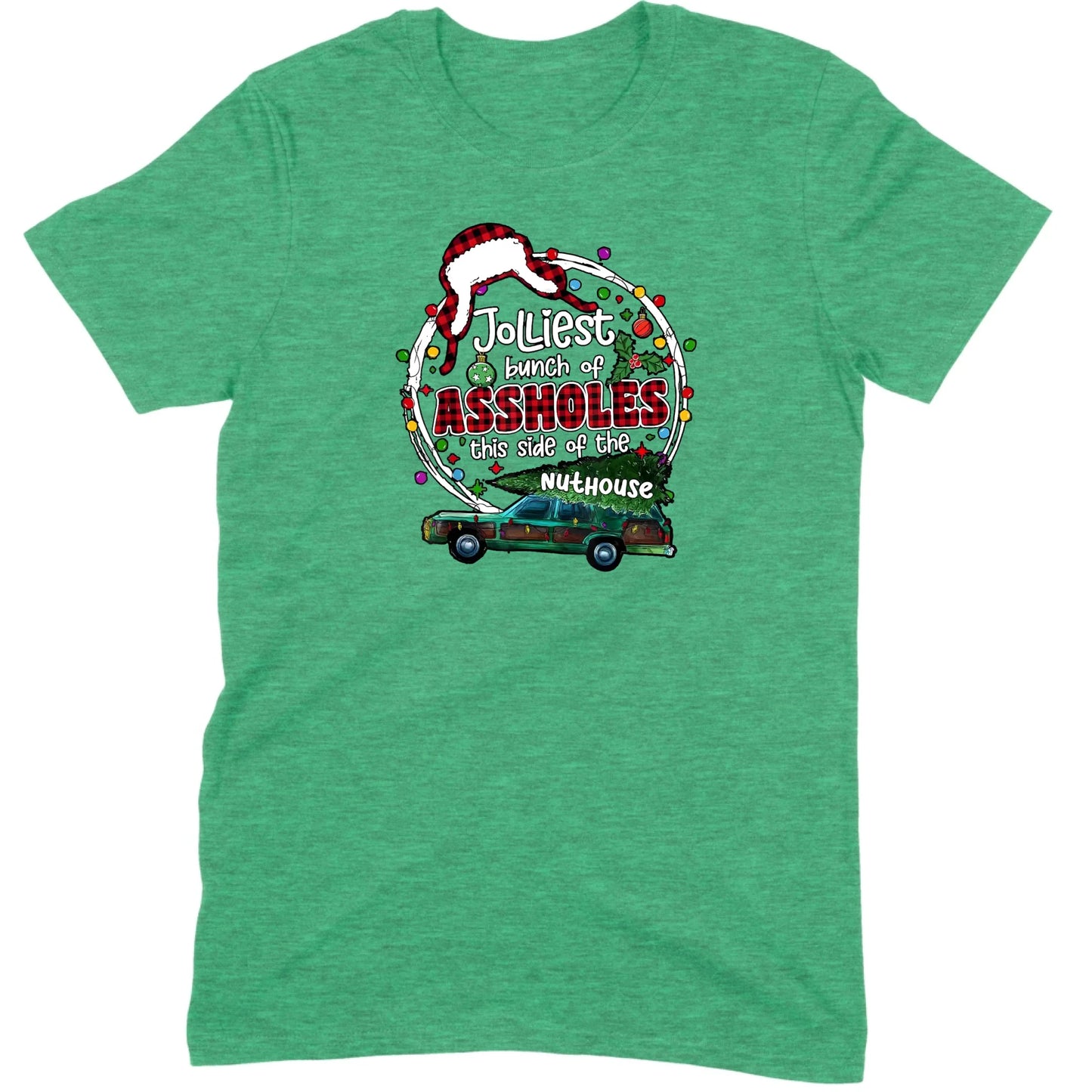 Jolliest Bunch of Assholes Christmas Wagon Tee