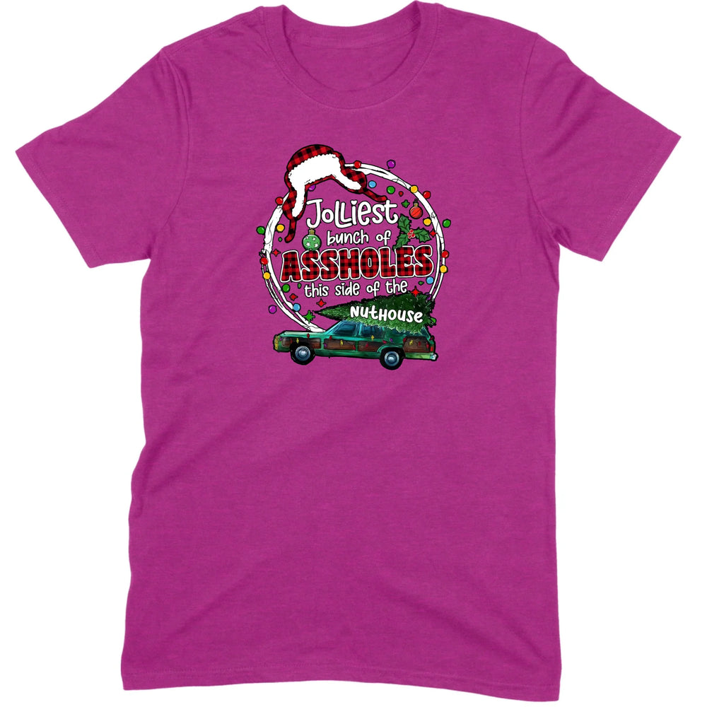 Jolliest Bunch of Assholes Christmas Wagon Tee